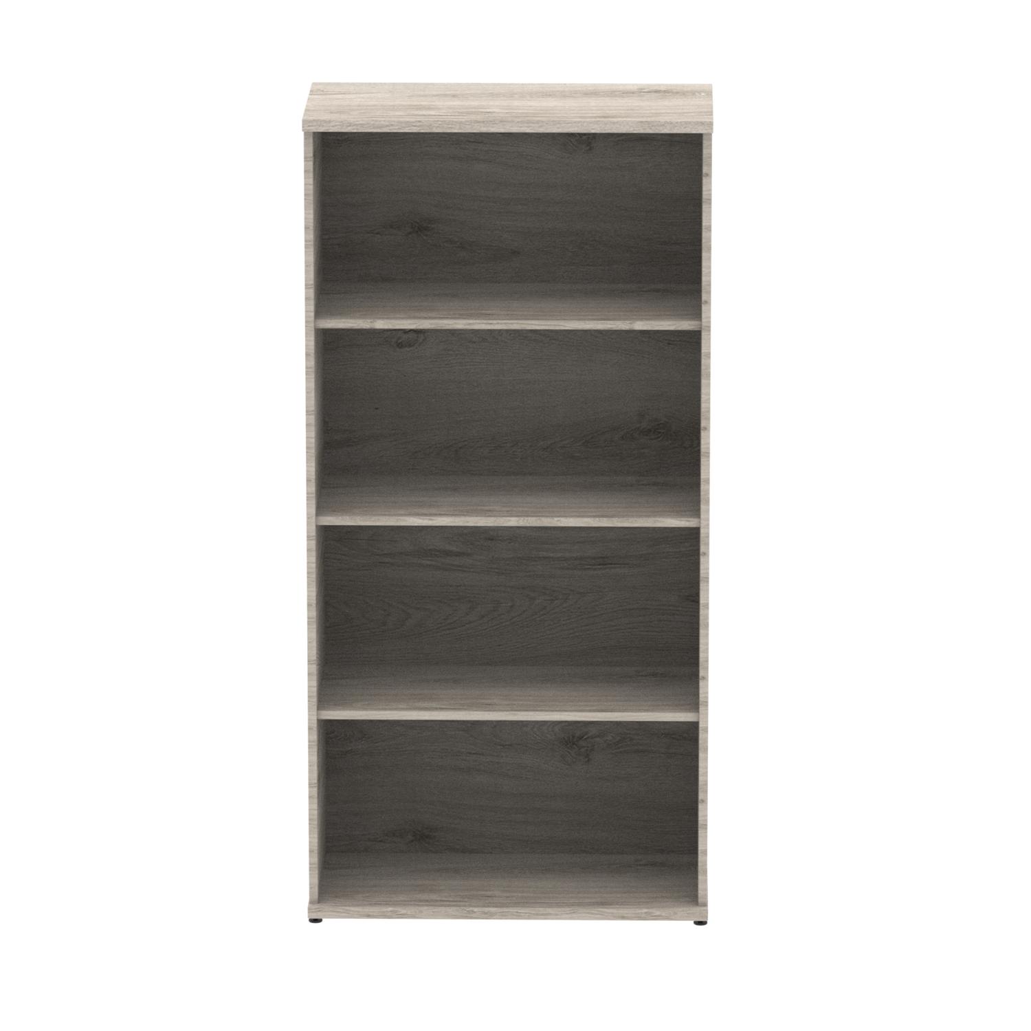 Impulse 1600mm Bookcase Grey Oak