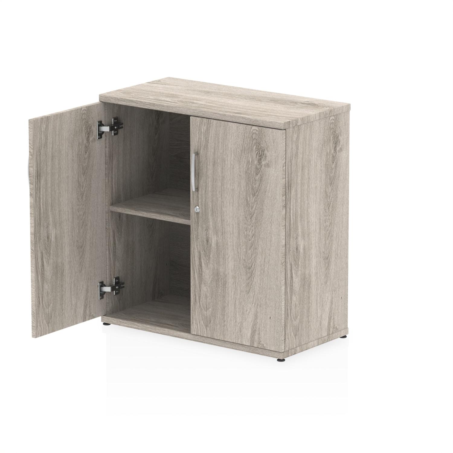 Impulse 800mm Cupboard Grey Oak