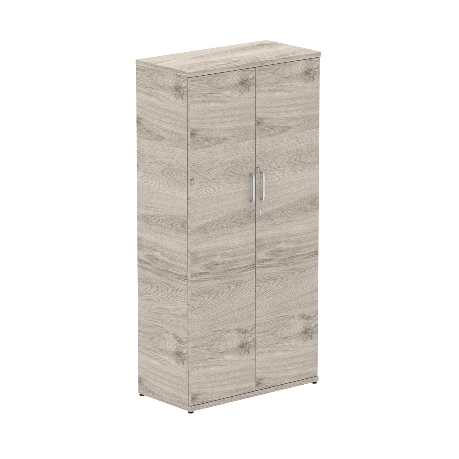 Impulse 1600mm Cupboard Grey Oak