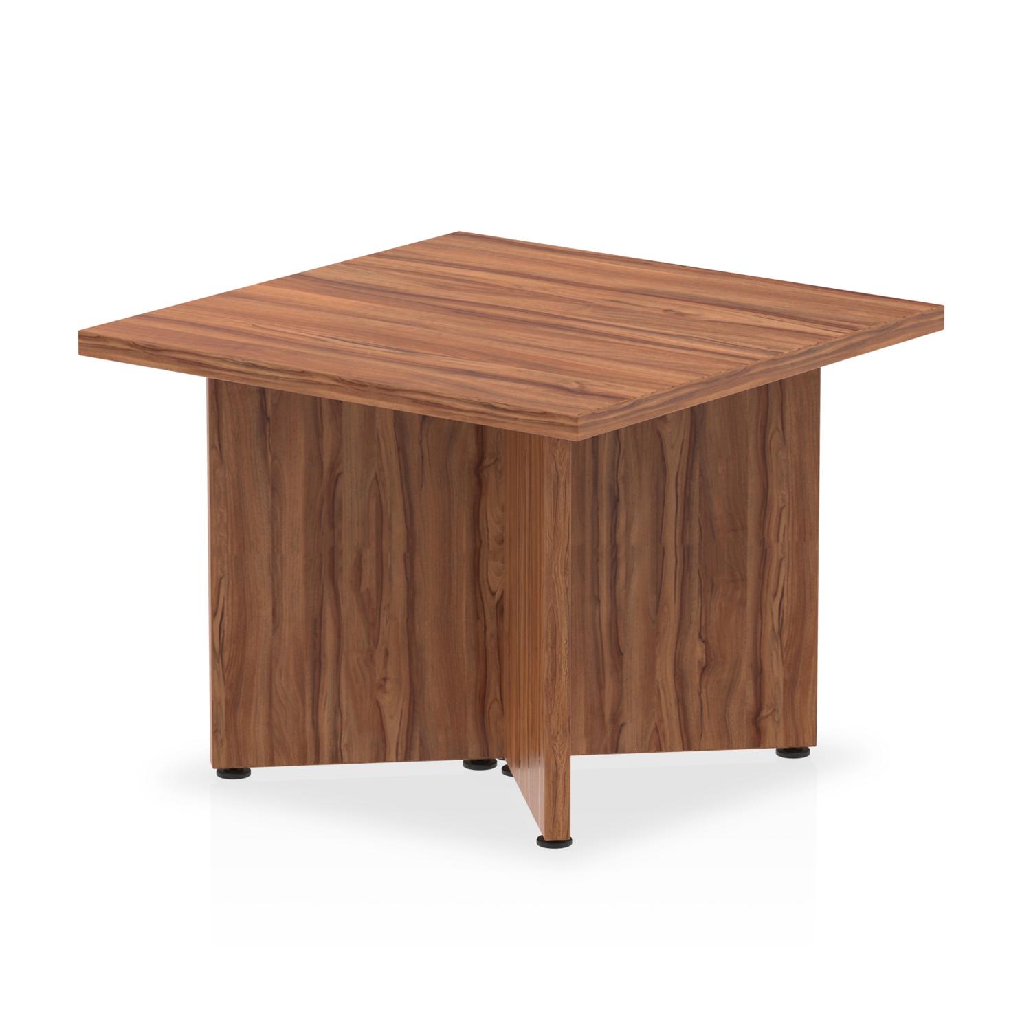 Impulse 600mm Coffee Table Walnut Top Arrowhead Leg