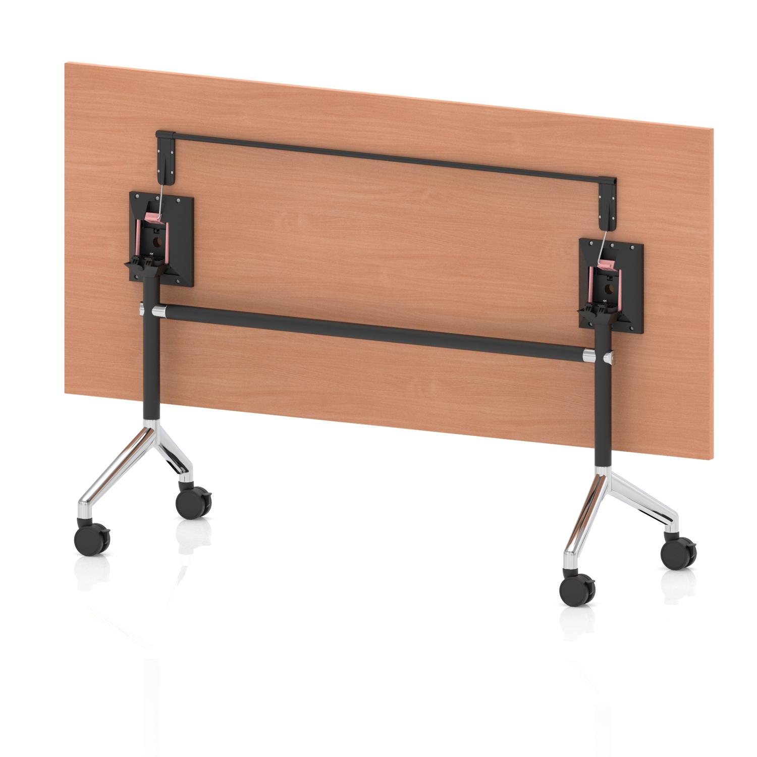 Impulse 1800mm Flip Top Rectangular Table Beech Top Impulse 1800mm Flip Top Rectangular Table Beech Top