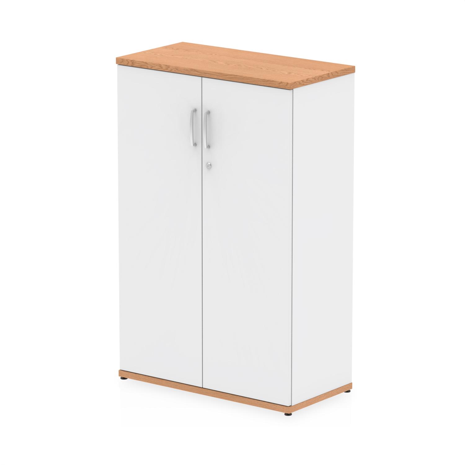 Impulse 1200mm Cupboard Oak and White