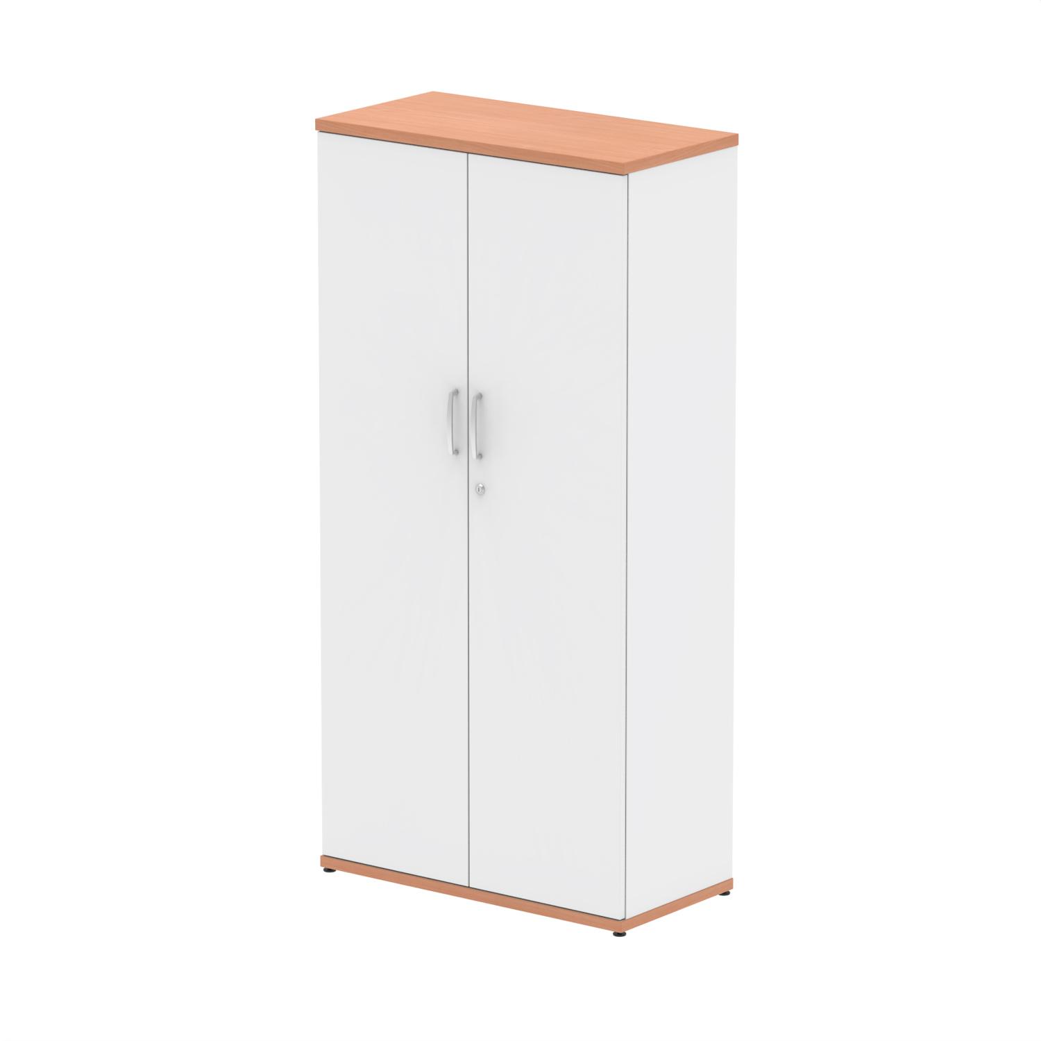Impulse 1600mm Cupboard Beech and White
