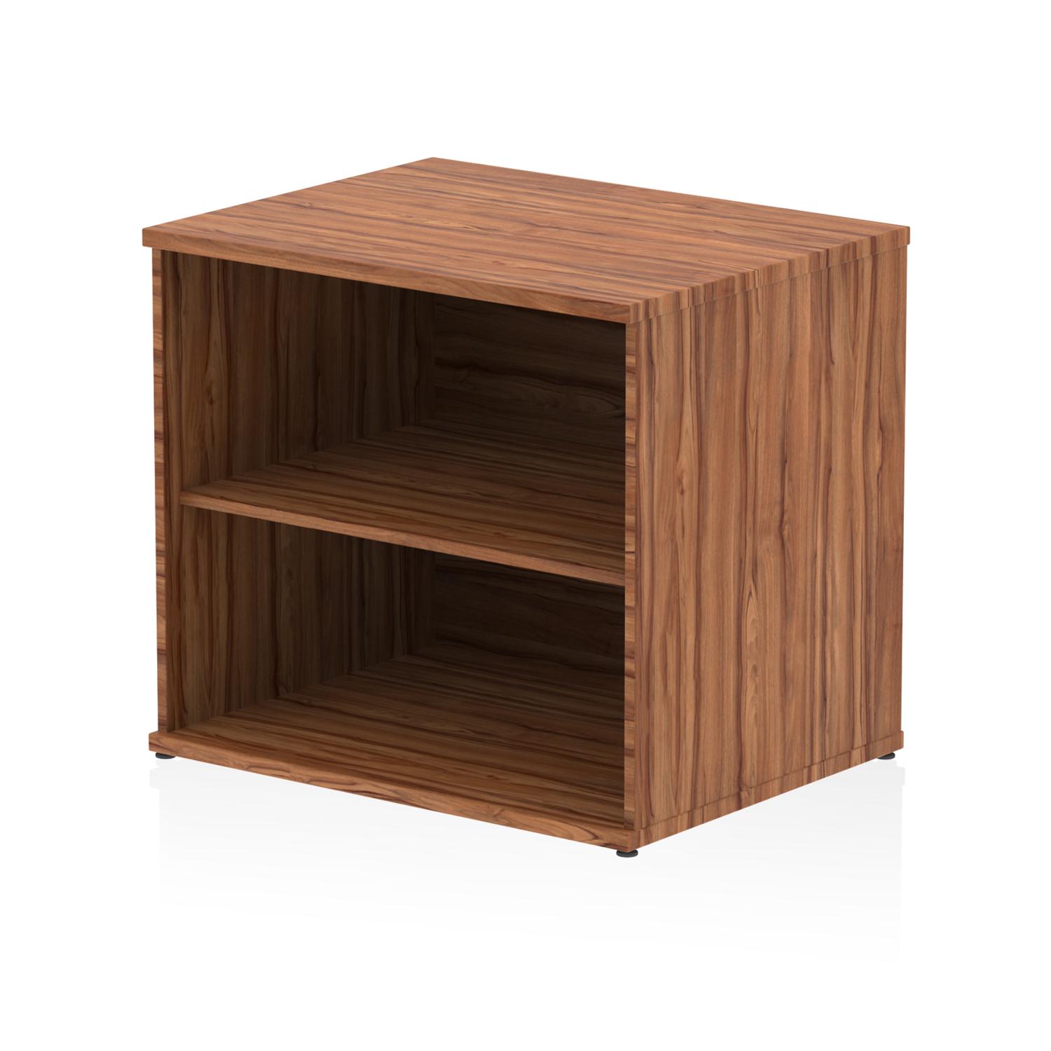 Impulse 600mm Deep Desk High Bookcase Walnut