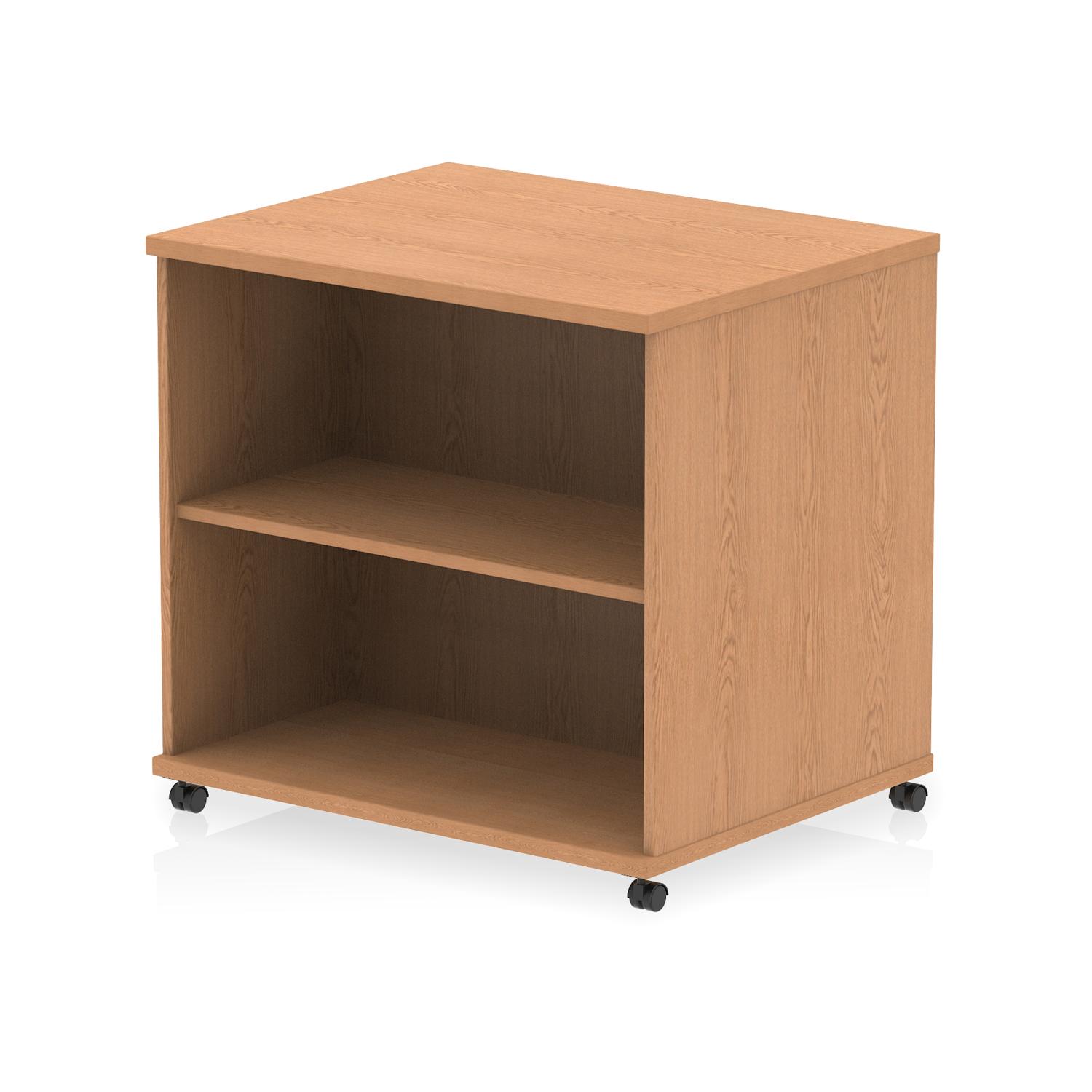 Impulse 600mm Deep Mobile Bookcase Oak