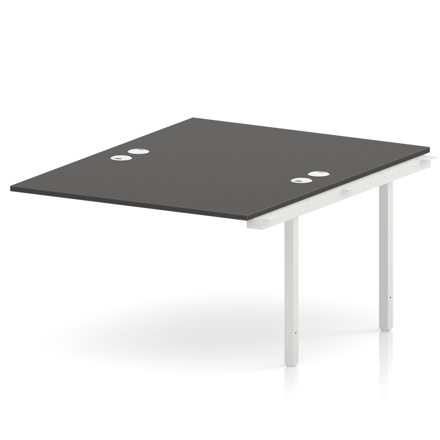 Impulse Bench B2B Ext Kit 1200 White Frame Office Bench Desk Carbon Grey Impulse Bench B2B Ext Kit 1200 White Frame Office Bench Desk Carbon Grey