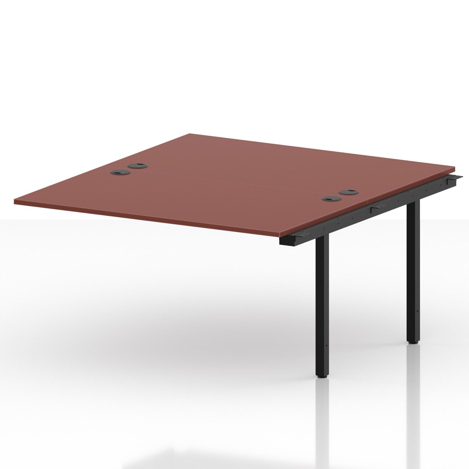 Impulse Bench B2B Ext Kit 1400 Black Frame Office Bench Desk Brick Red Impulse Bench B2B Ext Kit 1400 Black Frame Office Bench Desk Brick Red