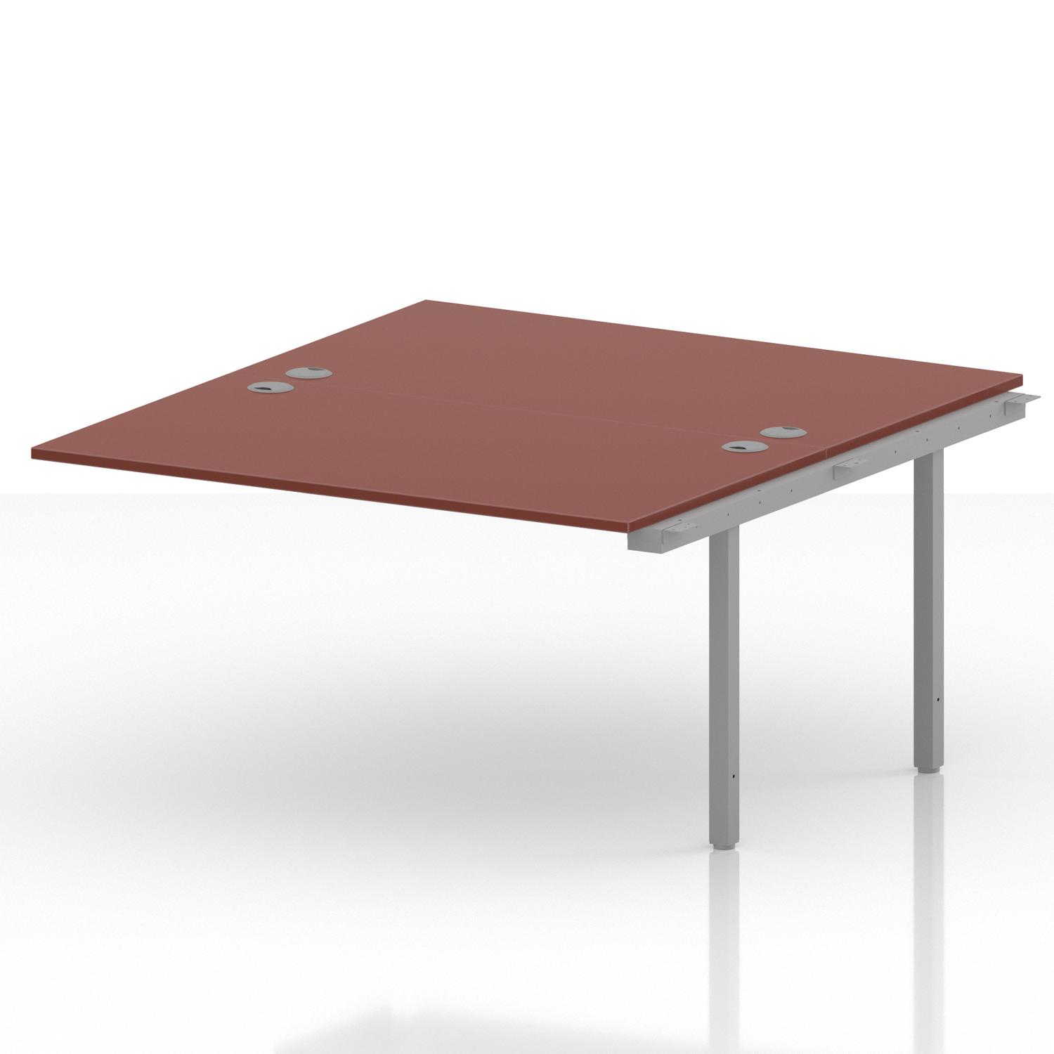 Impulse Bench B2B Ext Kit 1400 Silver Frame Office Bench Desk Brick Red Impulse Bench B2B Ext Kit 1400 Silver Frame Office Bench Desk Brick Red