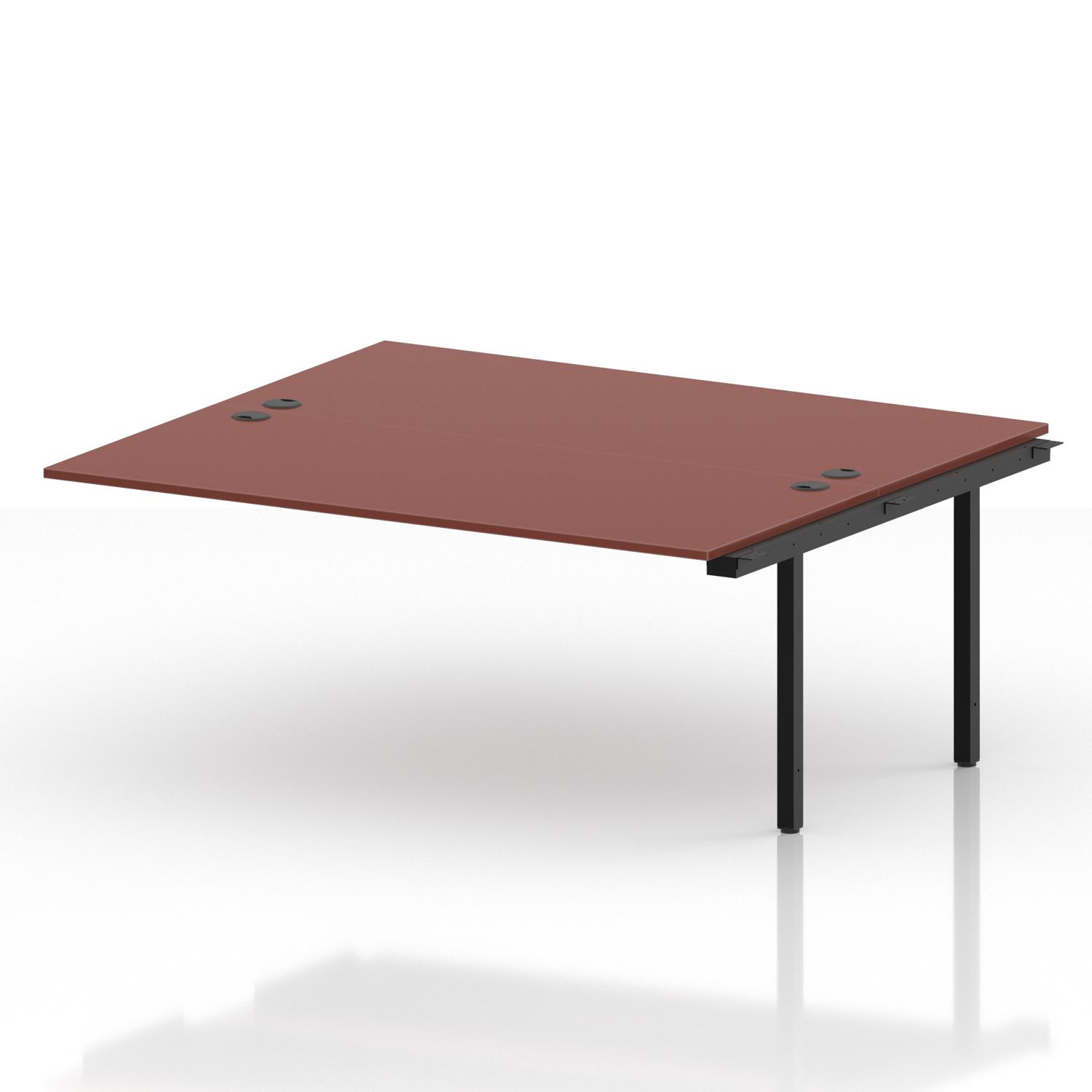 Impulse Bench B2B Ext Kit 1800 Black Frame Office Bench Desk Brick Red Impulse Bench B2B Ext Kit 1800 Black Frame Office Bench Desk Brick Red