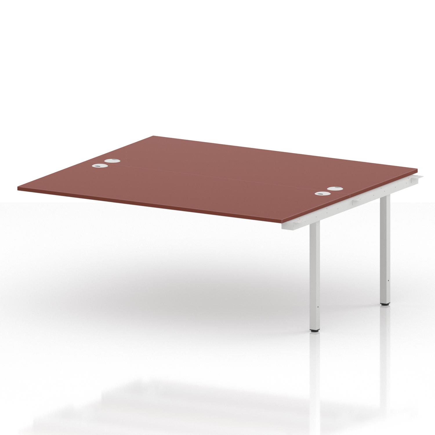 Impulse Bench B2B Ext Kit 1800 White Frame Office Bench Desk Brick Red Impulse Bench B2B Ext Kit 1800 White Frame Office Bench Desk Brick Red