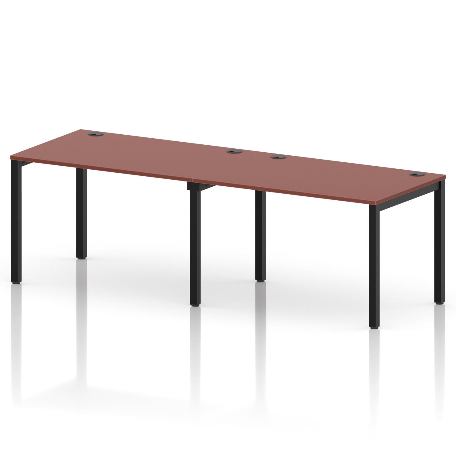 Impulse Bench Single Row 2 Person 1200 Black Frame Office Bench Desk Brick Red Impulse Bench Single Row 2 Person 1200 Black Frame Office Bench Desk Brick Red