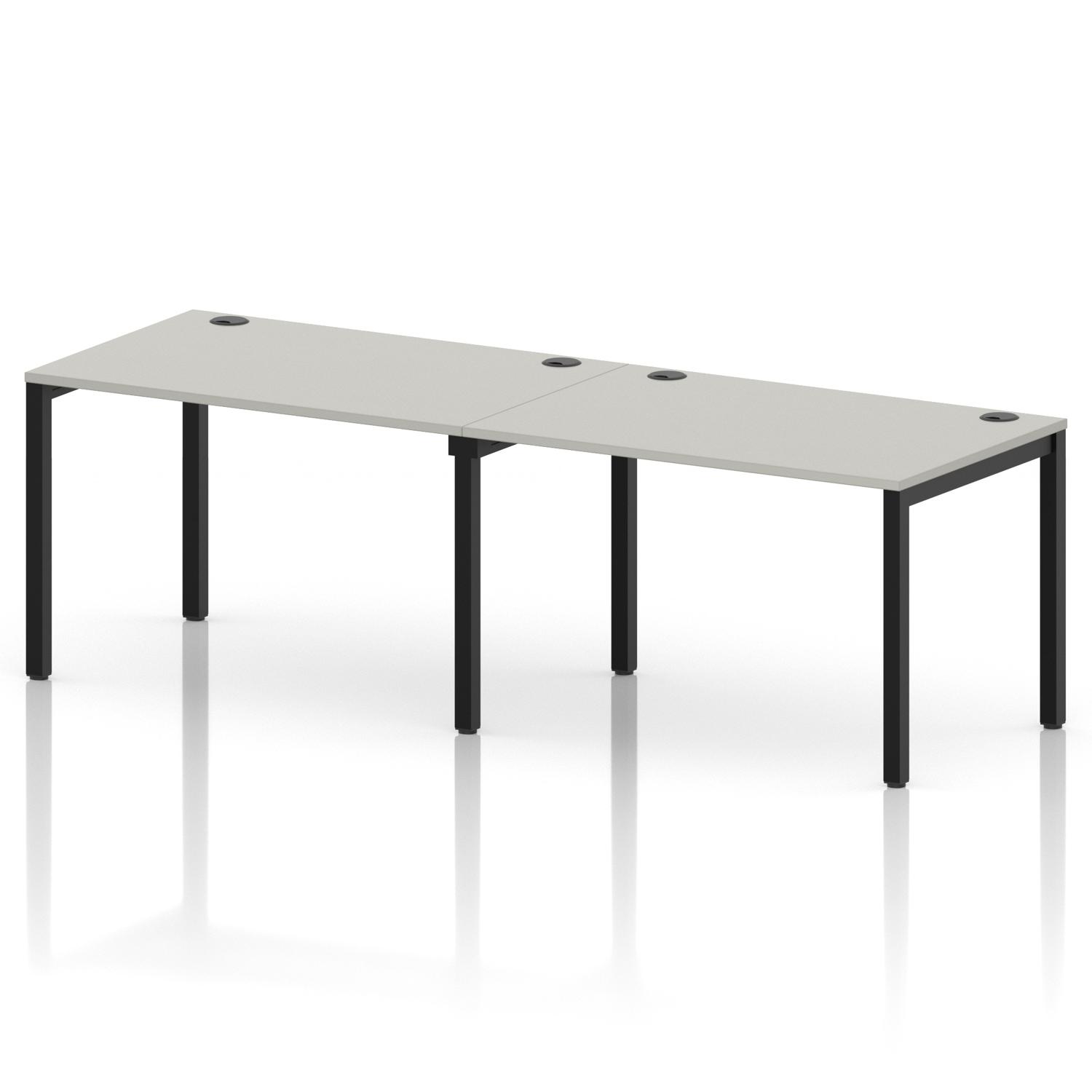 Impulse Bench Single Row 2 Person 1200 Black Frame Office Bench Desk Dove Grey Impulse Bench Single Row 2 Person 1200 Black Frame Office Bench Desk Dove Grey