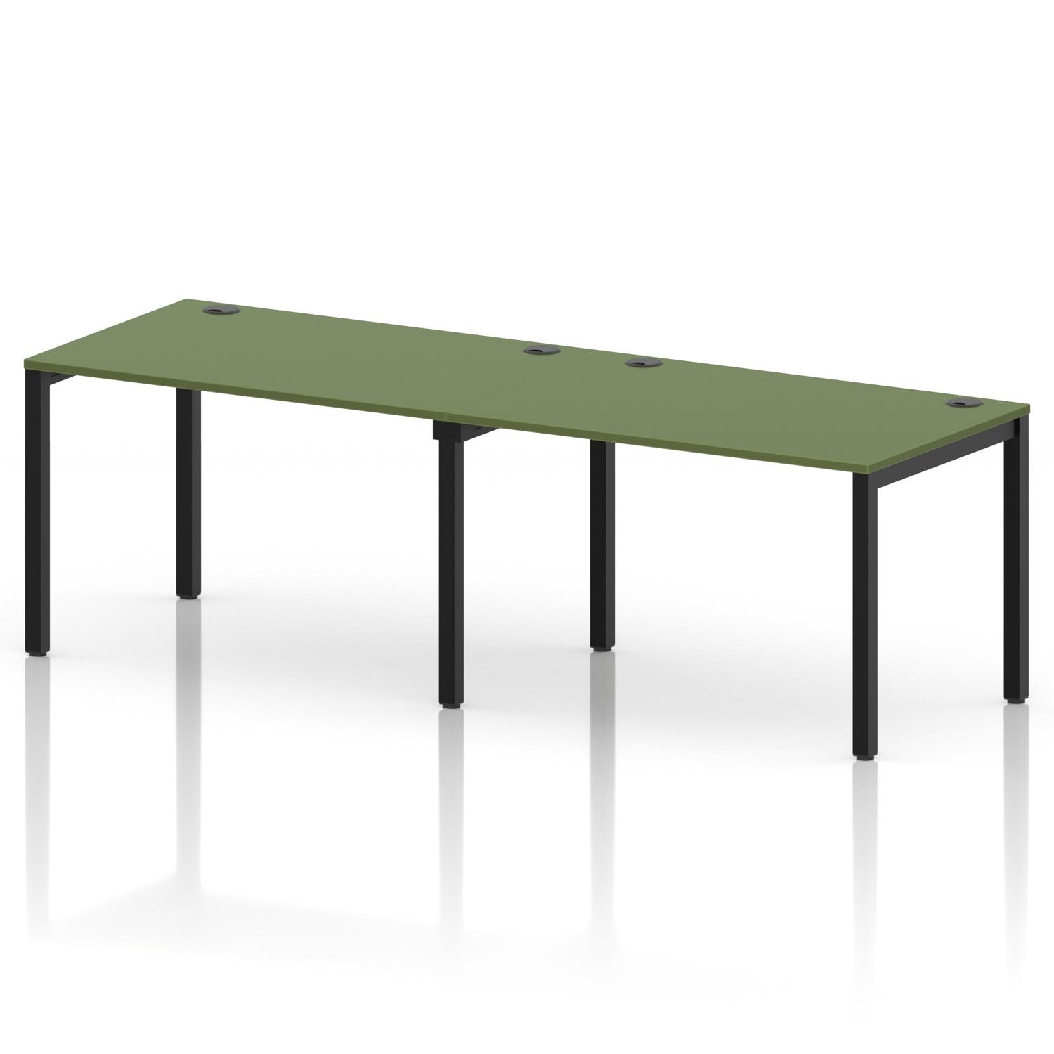 Impulse Bench Single Row 2 Person 1200 Black Frame Office Bench Desk Moss Green Impulse Bench Single Row 2 Person 1200 Black Frame Office Bench Desk Moss Green