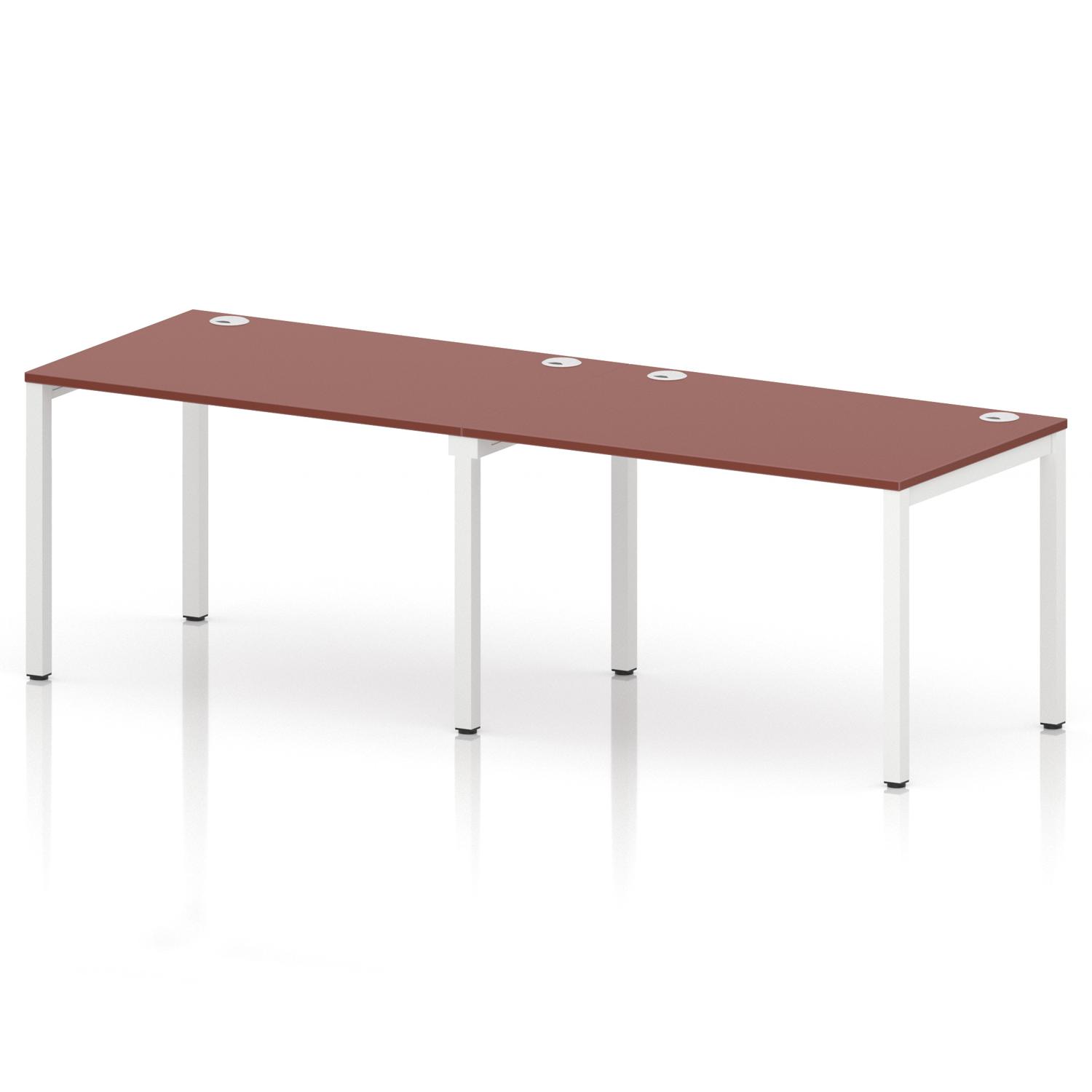 Impulse Bench Single Row 2 Person 1200 White Frame Office Bench Desk Brick Red Impulse Bench Single Row 2 Person 1200 White Frame Office Bench Desk Brick Red