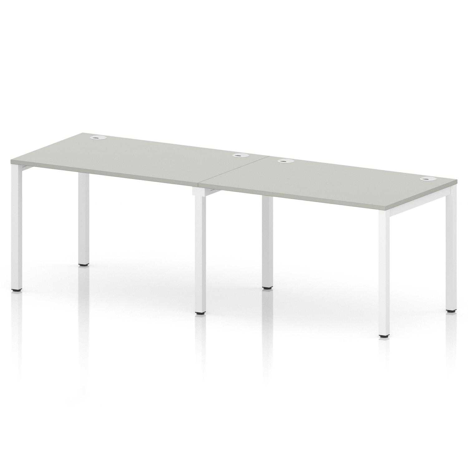 Impulse Bench Single Row 2 Person 1200 White Frame Office Bench Desk Dove Grey Impulse Bench Single Row 2 Person 1200 White Frame Office Bench Desk Dove Grey