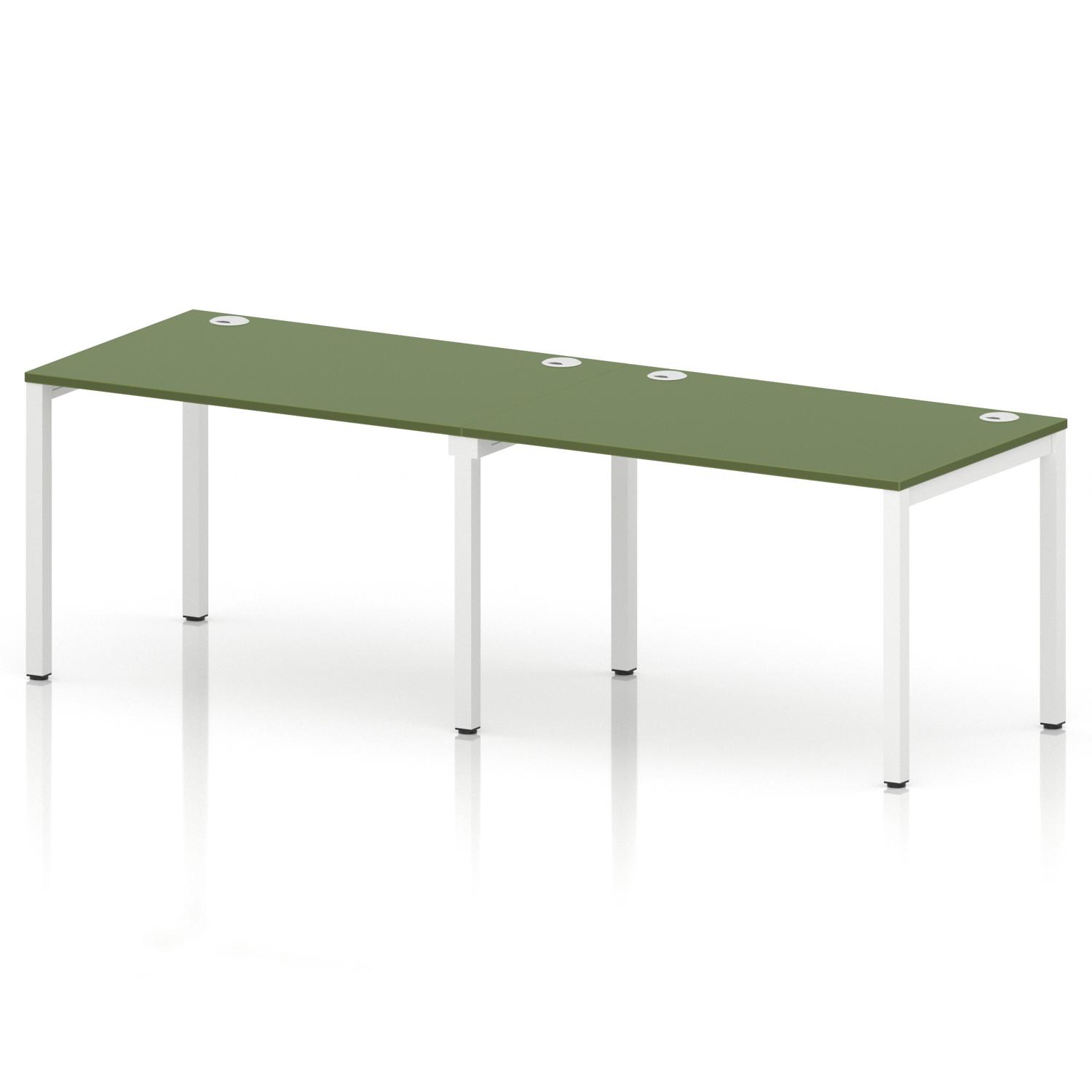 Impulse Bench Single Row 2 Person 1200 White Frame Office Bench Desk Moss Green Impulse Bench Single Row 2 Person 1200 White Frame Office Bench Desk Moss Green