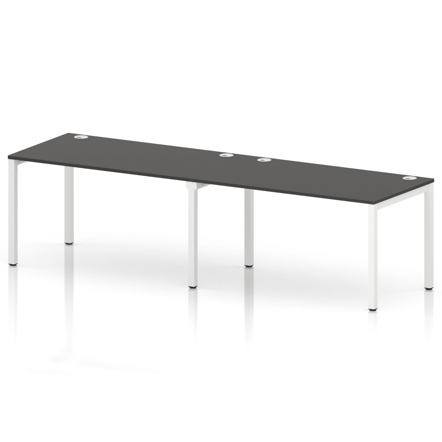 Impulse Bench Single Row 2 Person 1400 White Frame Office Bench Desk Carbon Grey Impulse Bench Single Row 2 Person 1400 White Frame Office Bench Desk Carbon Grey