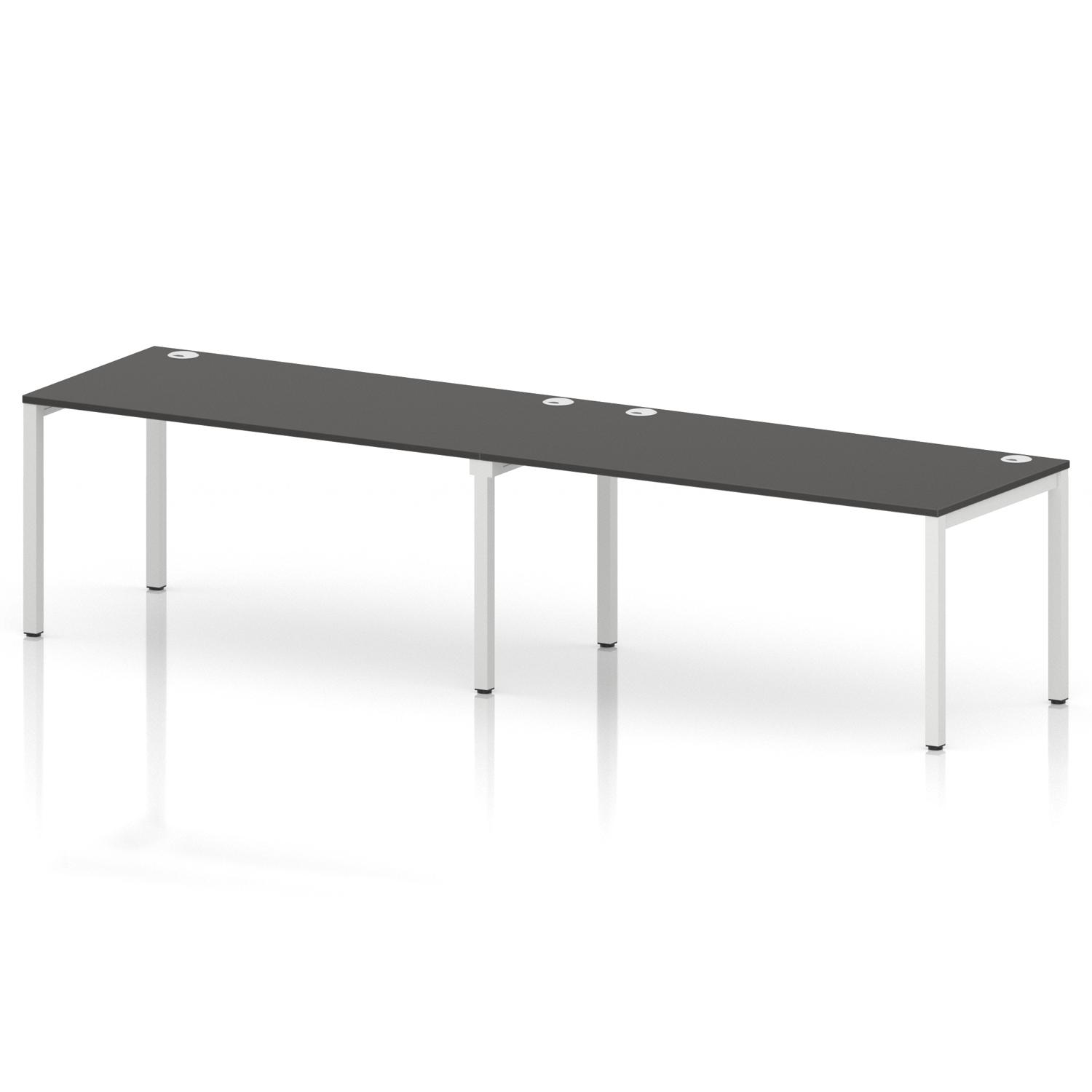Impulse Bench Single Row 2 Person 1600 White Frame Office Bench Desk Carbon Grey Impulse Bench Single Row 2 Person 1600 White Frame Office Bench Desk Carbon Grey