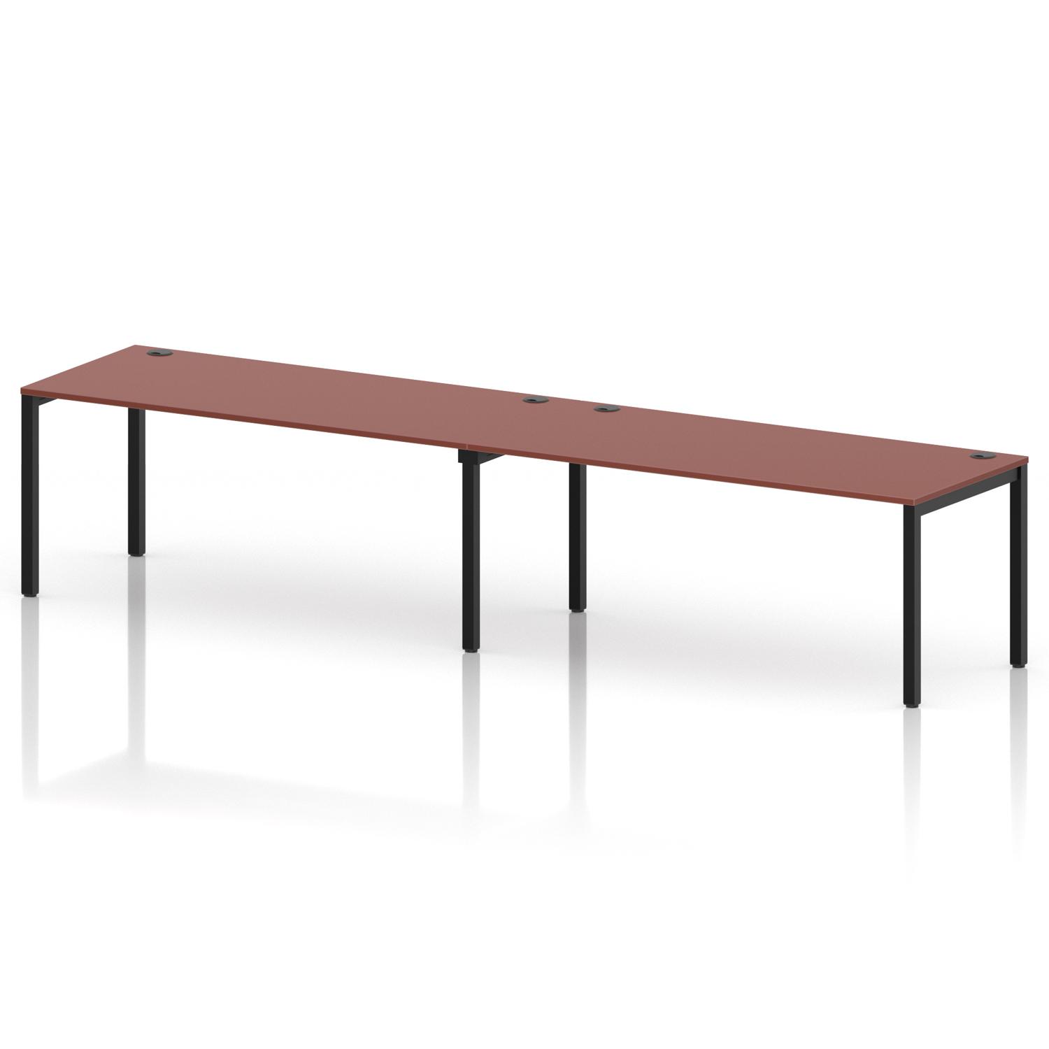 Impulse Bench Single Row 2 Person 1800 Black Frame Office Bench Desk Brick Red Impulse Bench Single Row 2 Person 1800 Black Frame Office Bench Desk Brick Red
