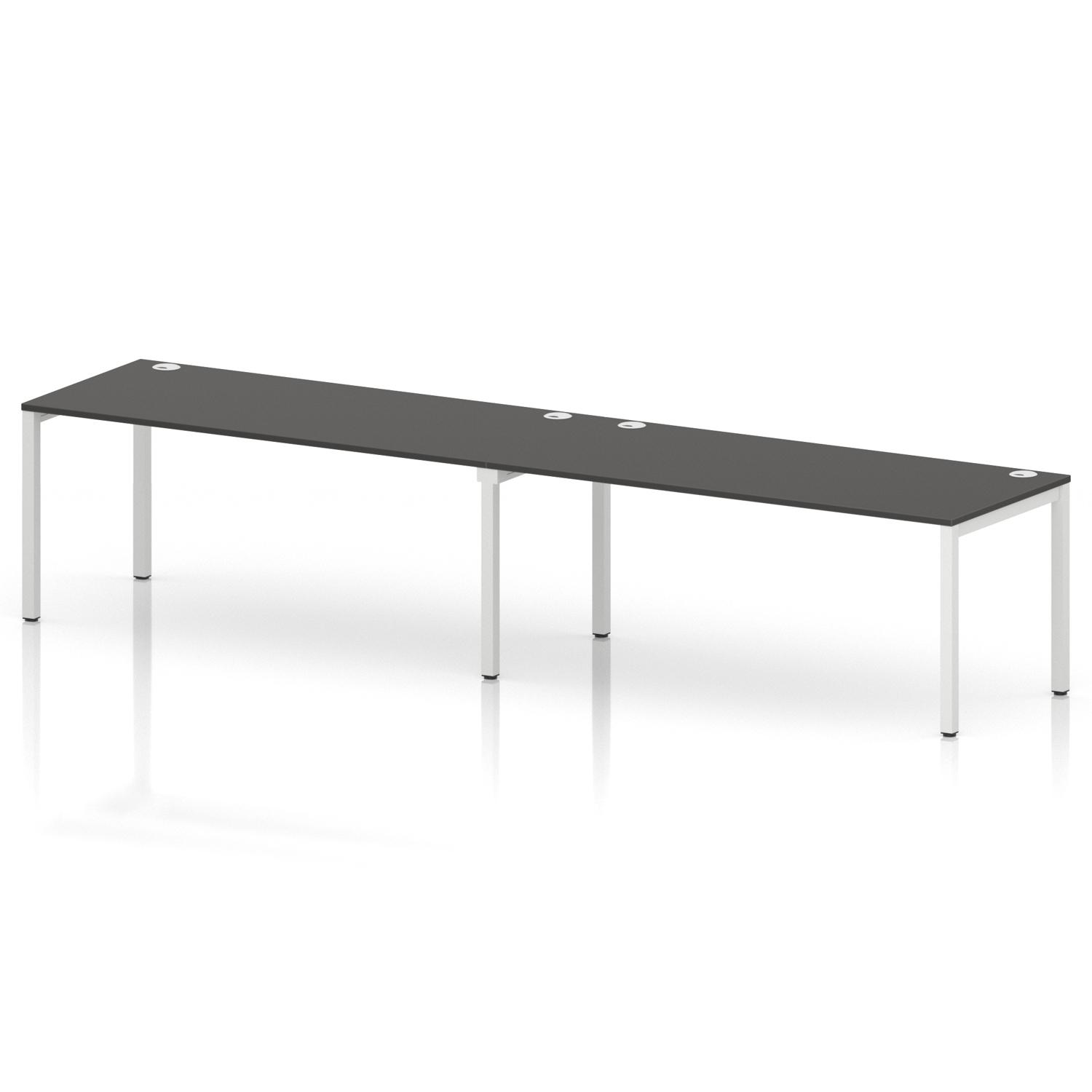 Impulse Bench Single Row 2 Person 1800 White Frame Office Bench Desk Carbon Grey Impulse Bench Single Row 2 Person 1800 White Frame Office Bench Desk Carbon Grey