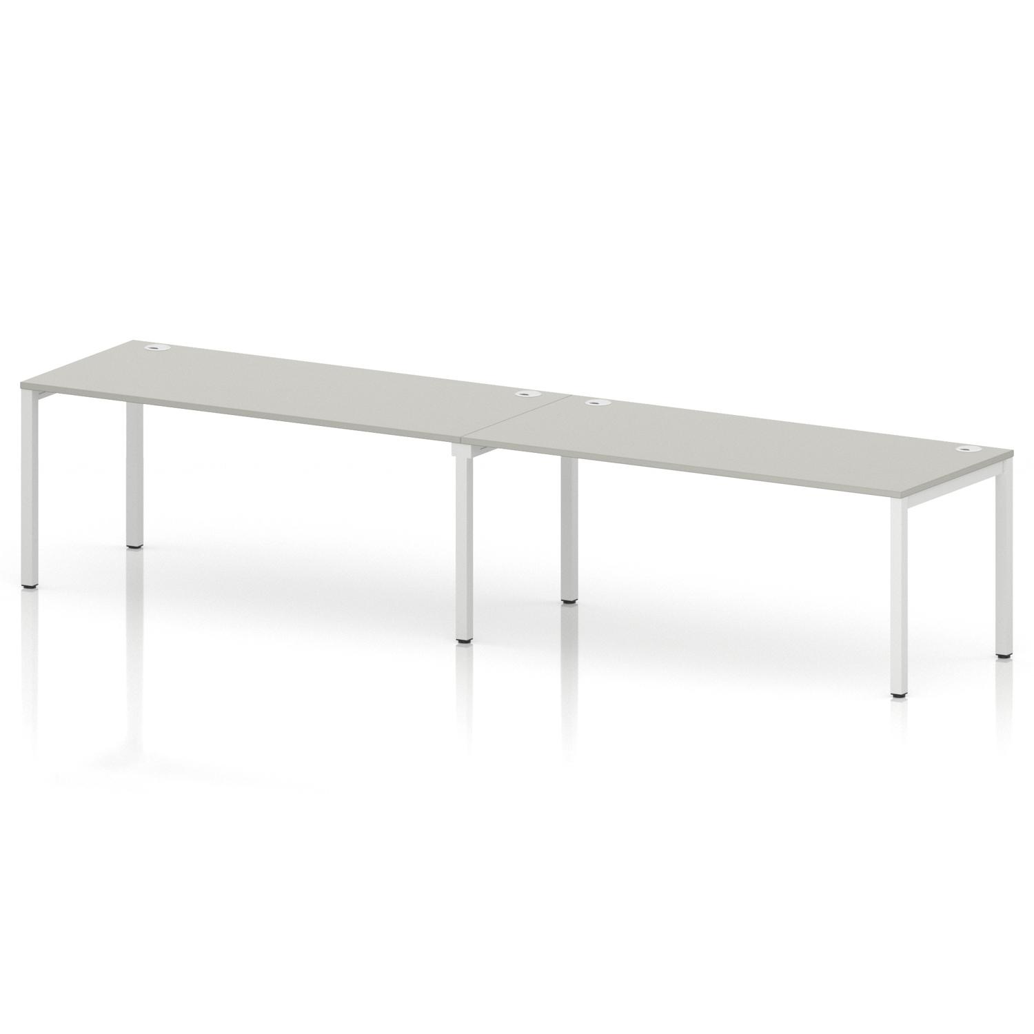 Impulse Bench Single Row 2 Person 1800 White Frame Office Bench Desk Dove Grey Impulse Bench Single Row 2 Person 1800 White Frame Office Bench Desk Dove Grey