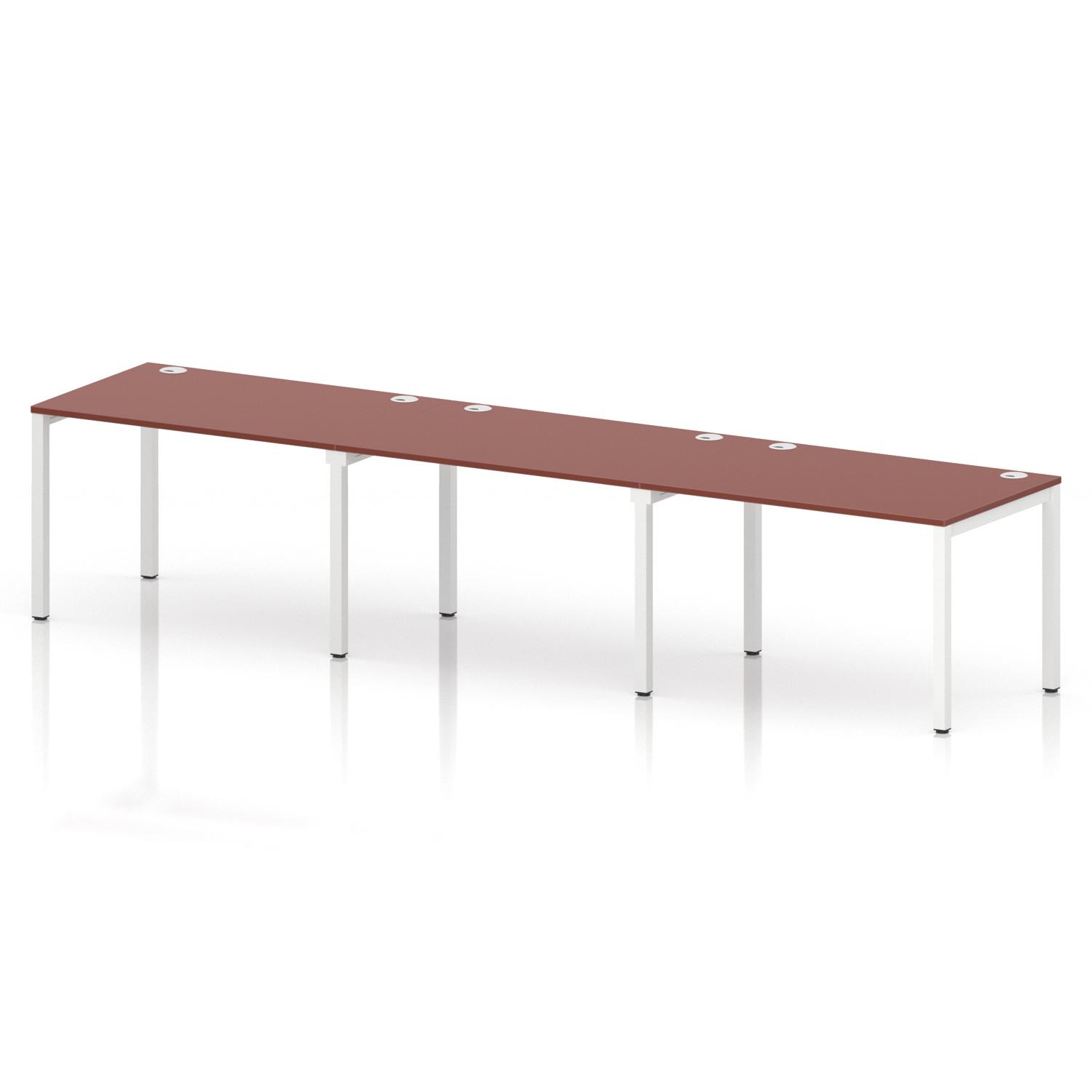 Impulse Bench Single Row 3 Person 1200 White Frame Office Bench Desk Brick Red Impulse Bench Single Row 3 Person 1200 White Frame Office Bench Desk Brick Red