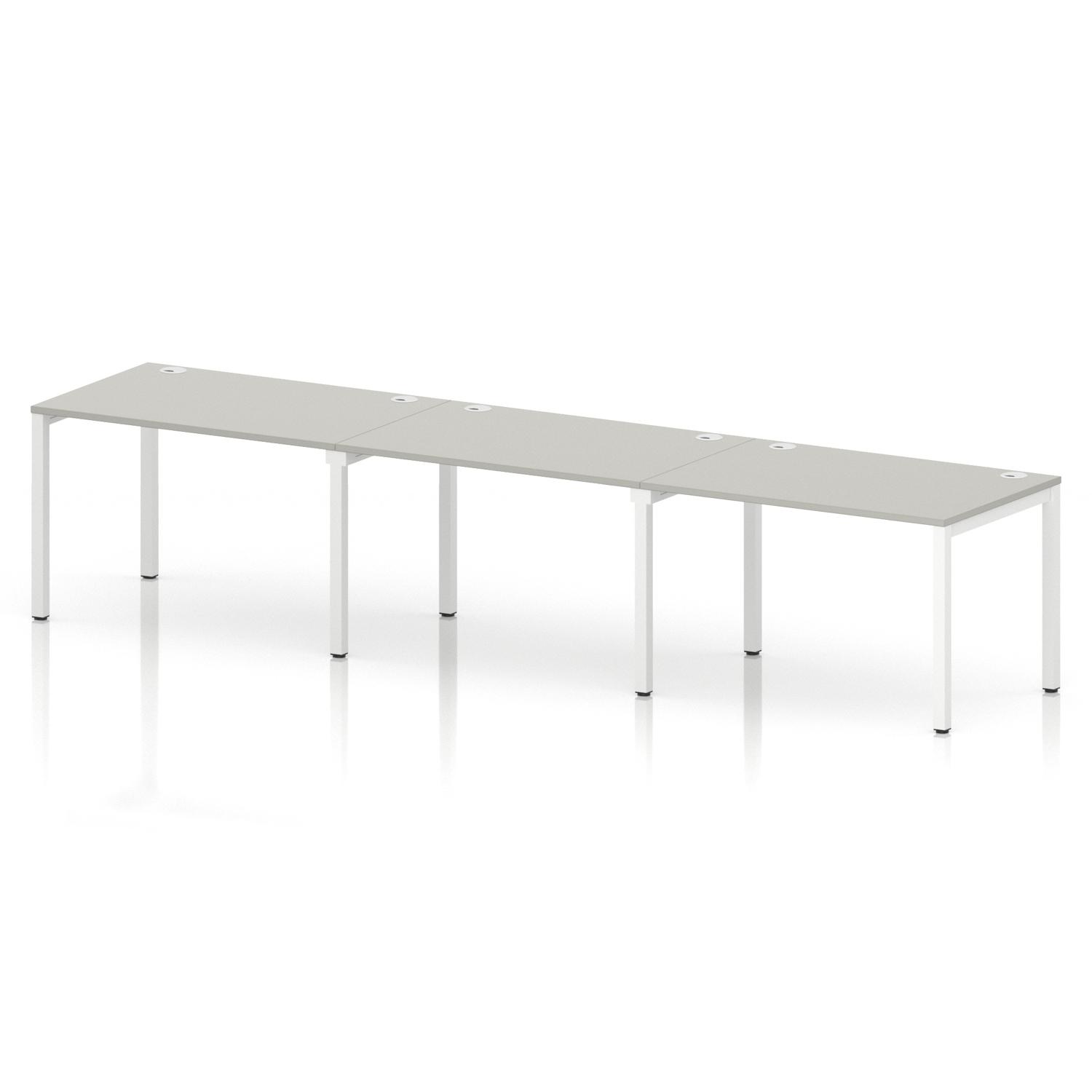 Impulse Bench Single Row 3 Person 1200 White Frame Office Bench Desk Dove Grey Impulse Bench Single Row 3 Person 1200 White Frame Office Bench Desk Dove Grey