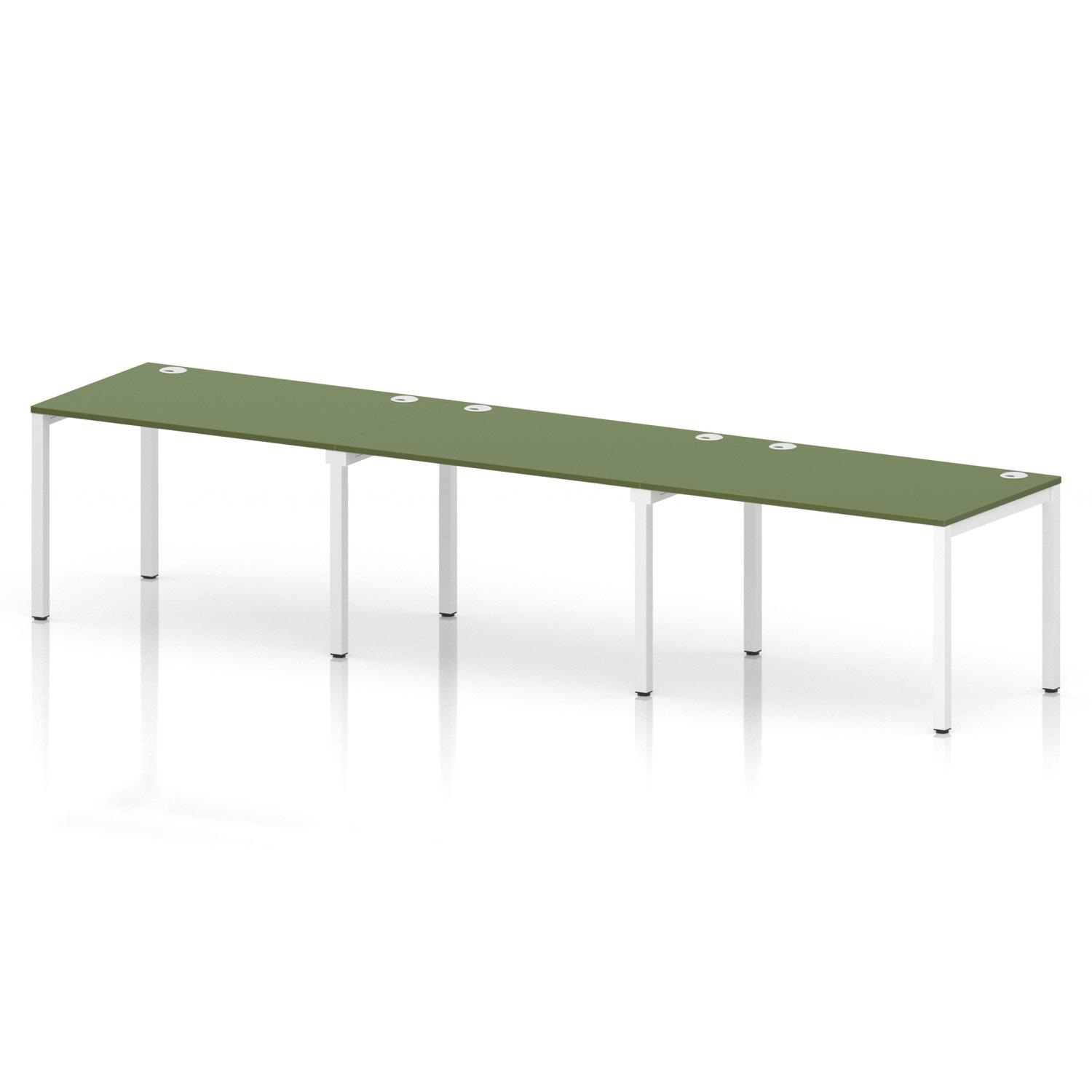 Impulse Bench Single Row 3 Person 1200 White Frame Office Bench Desk Moss Green Impulse Bench Single Row 3 Person 1200 White Frame Office Bench Desk Moss Green