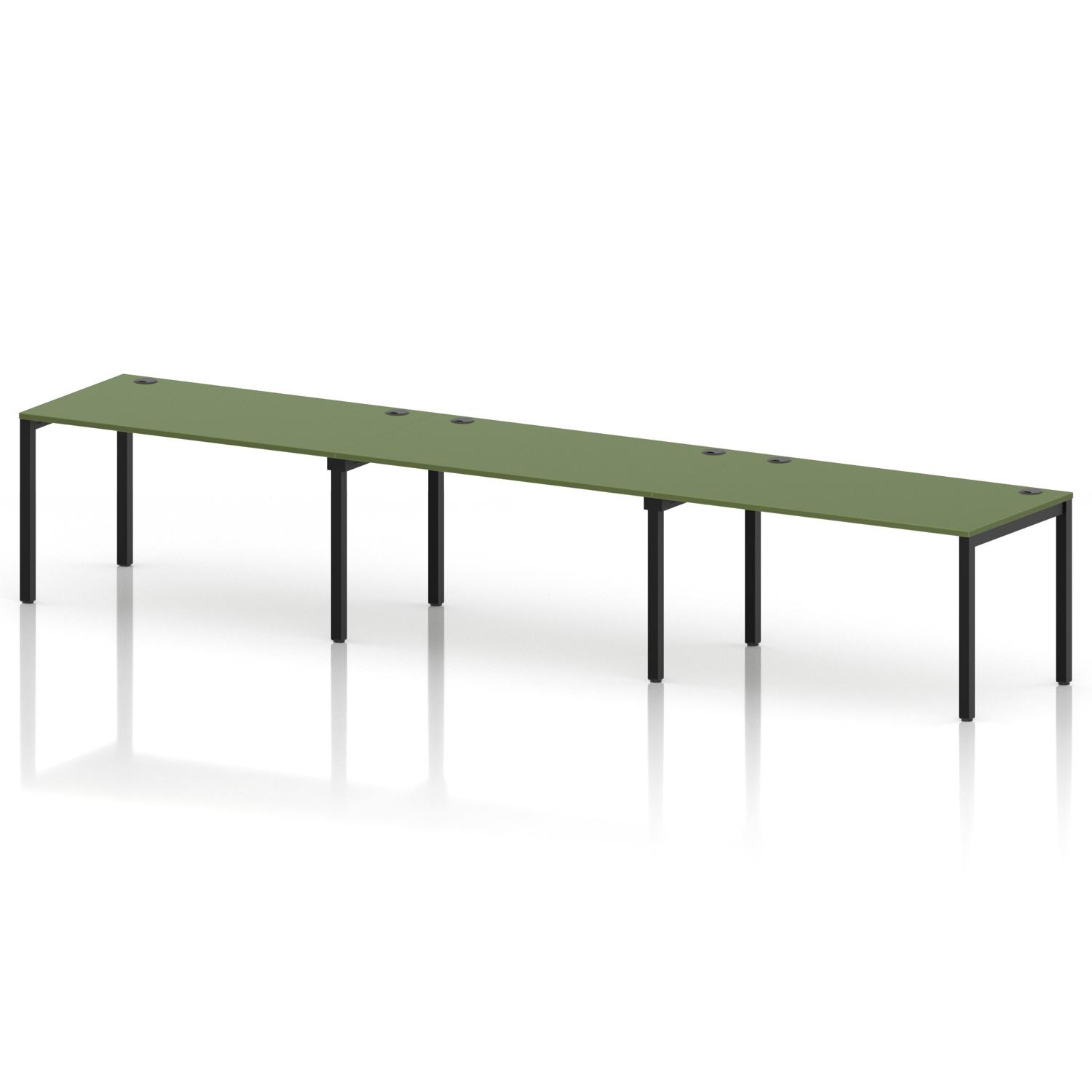 Impulse Bench Single Row 3 Person 1400 Black Frame Office Bench Desk Moss Green Impulse Bench Single Row 3 Person 1400 Black Frame Office Bench Desk Moss Green