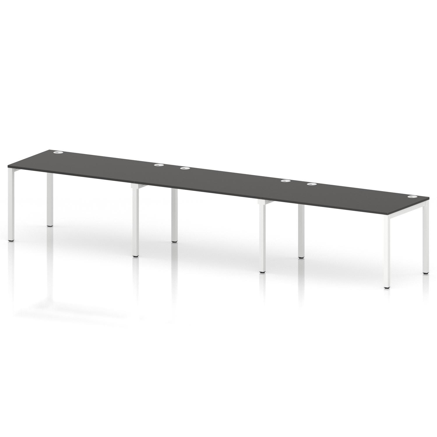Impulse Bench Single Row 3 Person 1400 White Frame Office Bench Desk Carbon Grey Impulse Bench Single Row 3 Person 1400 White Frame Office Bench Desk Carbon Grey