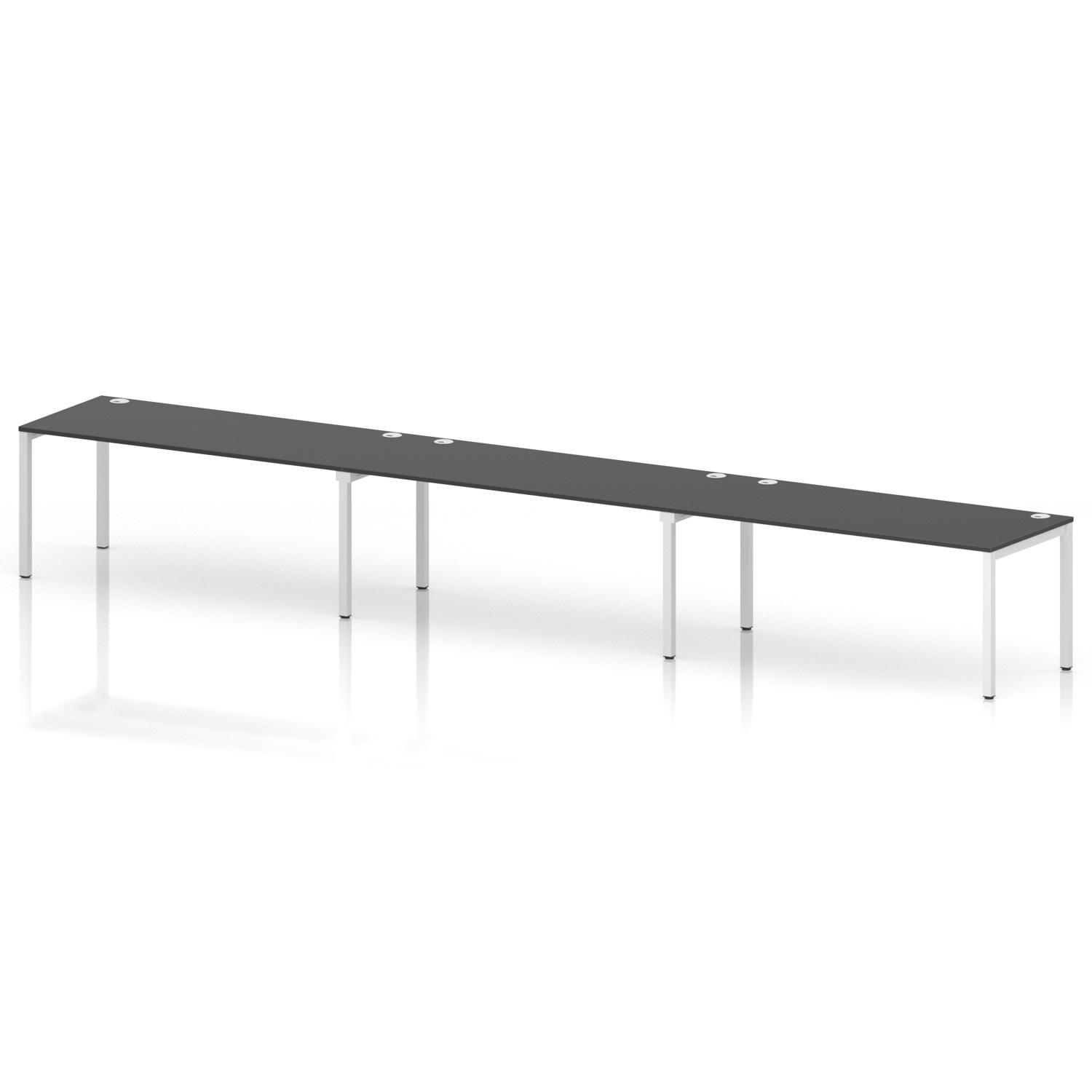 Impulse Bench Single Row 3 Person 1800 White Frame Office Bench Desk Carbon Grey Impulse Bench Single Row 3 Person 1800 White Frame Office Bench Desk Carbon Grey