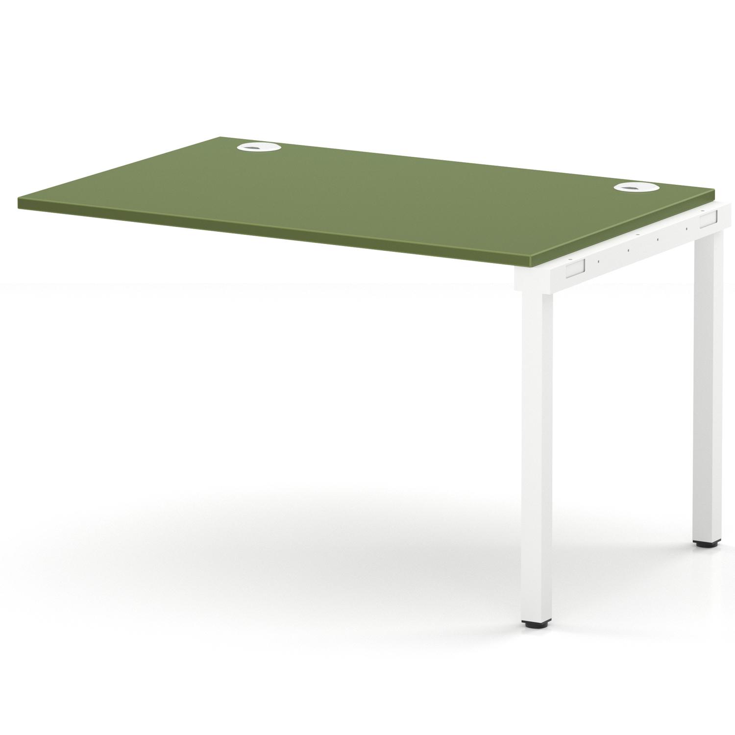 Impulse Bench Single Row Ext Kit 1200 White Frame Office Bench Desk Moss Green Impulse Bench Single Row Ext Kit 1200 White Frame Office Bench Desk Moss Green