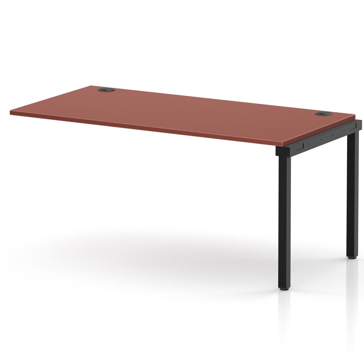 Impulse Bench Single Row Ext Kit 1600 Black Frame Office Bench Desk Brick Red Impulse Bench Single Row Ext Kit 1600 Black Frame Office Bench Desk Brick Red