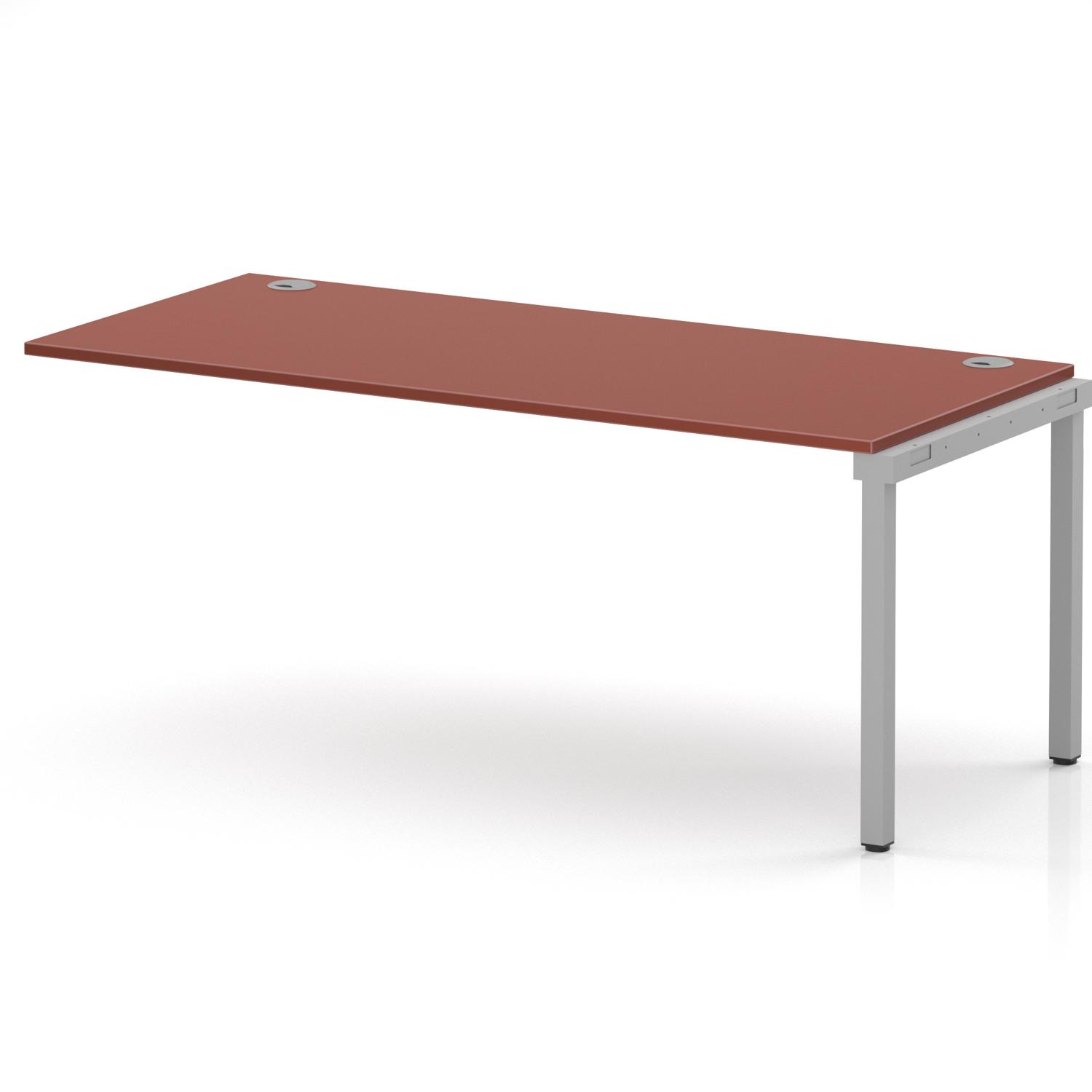 Impulse Bench Single Row Ext Kit 1800 Silver Frame Office Bench Desk Brick Red Impulse Bench Single Row Ext Kit 1800 Silver Frame Office Bench Desk Brick Red