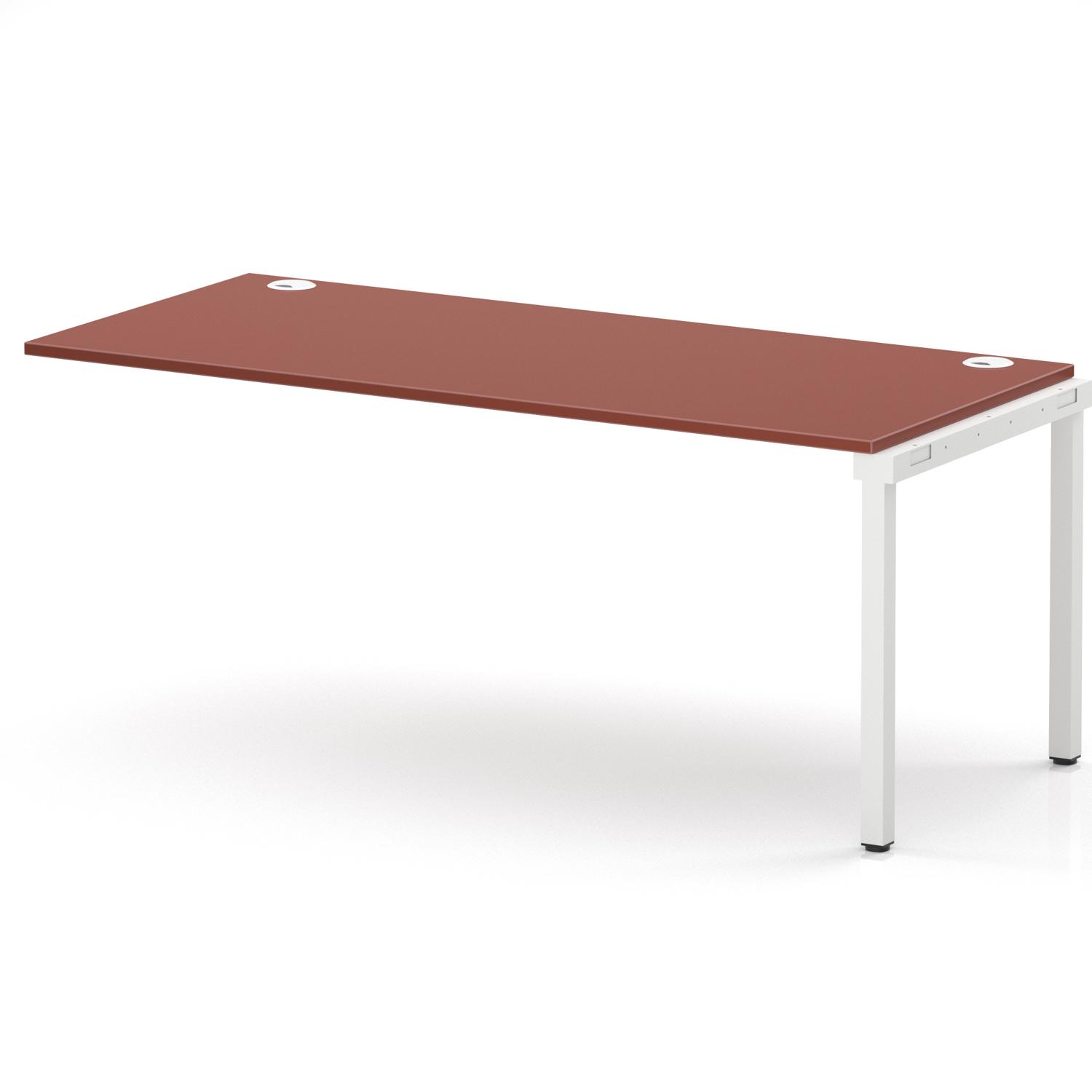 Impulse Bench Single Row Ext Kit 1800 White Frame Office Bench Desk Brick Red Impulse Bench Single Row Ext Kit 1800 White Frame Office Bench Desk Brick Red