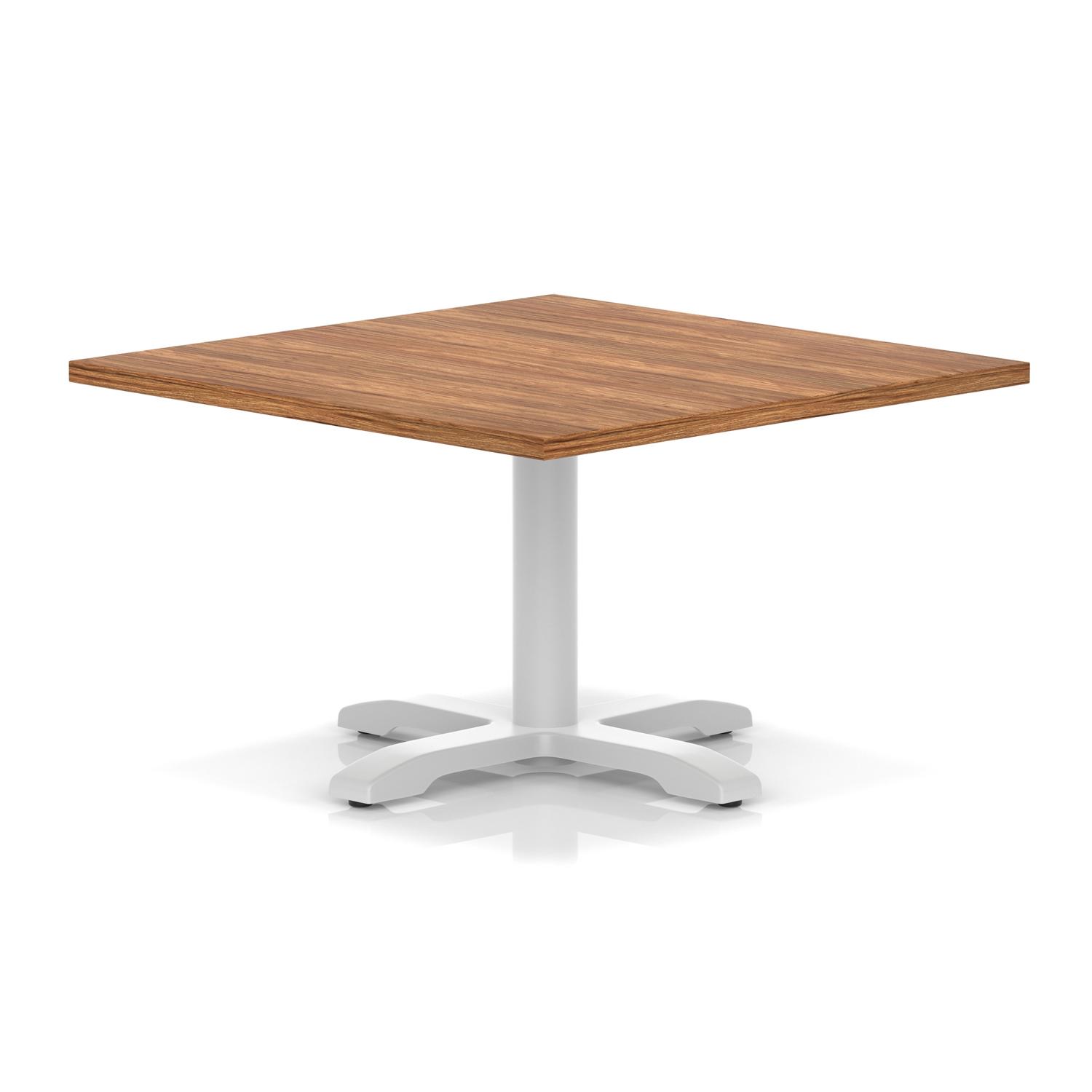 Italia Square Coffee Table With Cross Base (Walnut)