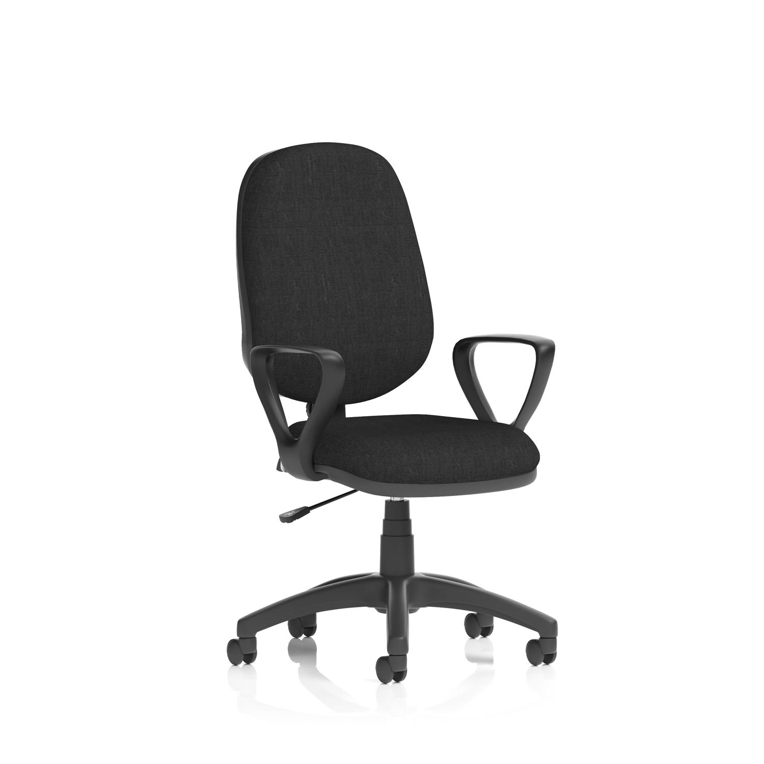 Eclipse Plus I Lever Task Operator Chair With Loop Arms Black