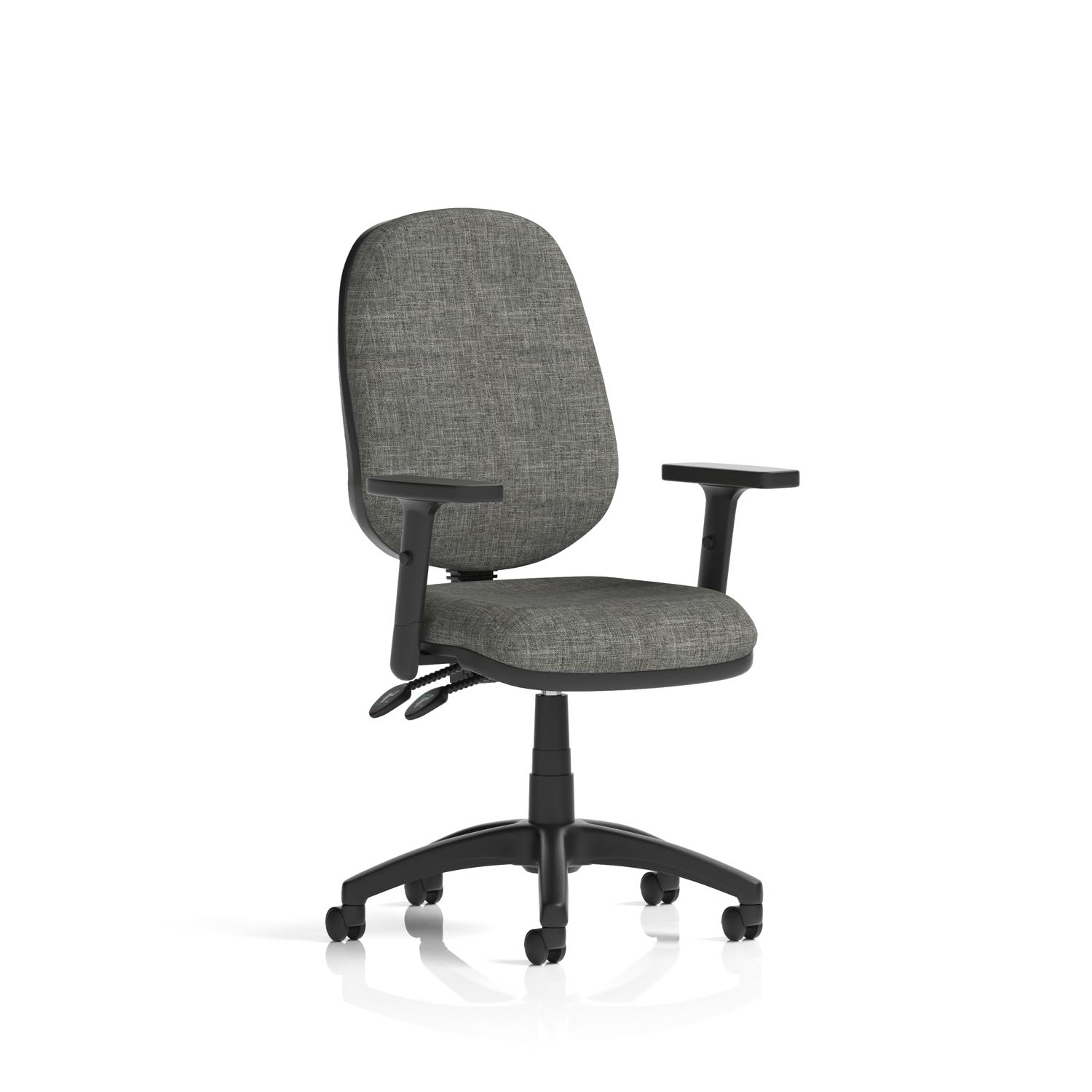 Eclipse Plus II Lever Task Operator Chair With Height Adjustable Arms Charcoal
