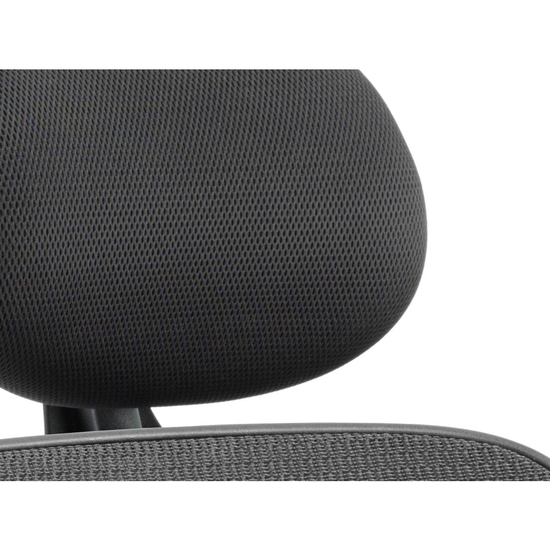 Stealth Shadow Ergo Posture Chair Black Mesh Seat And Back With Arms And Headrest