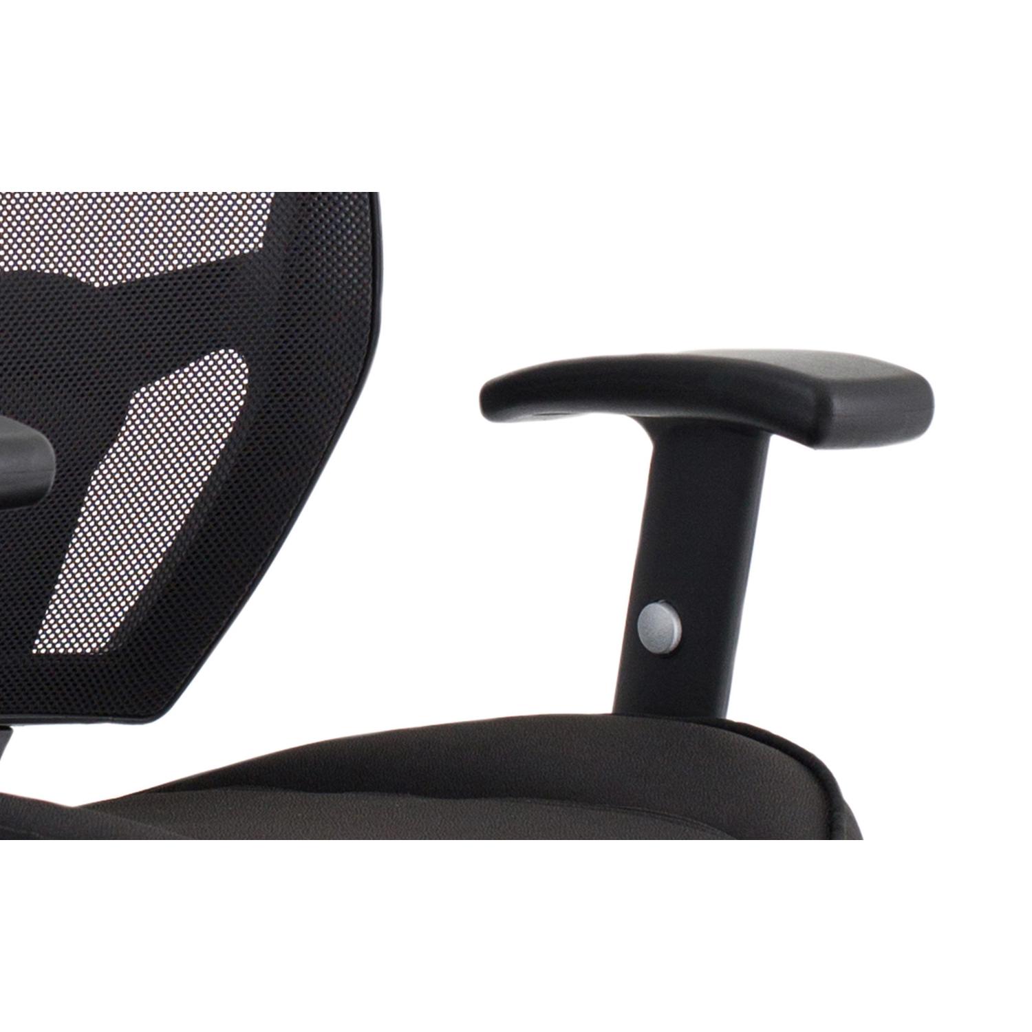 Denver Black Mesh Chair With Headrest