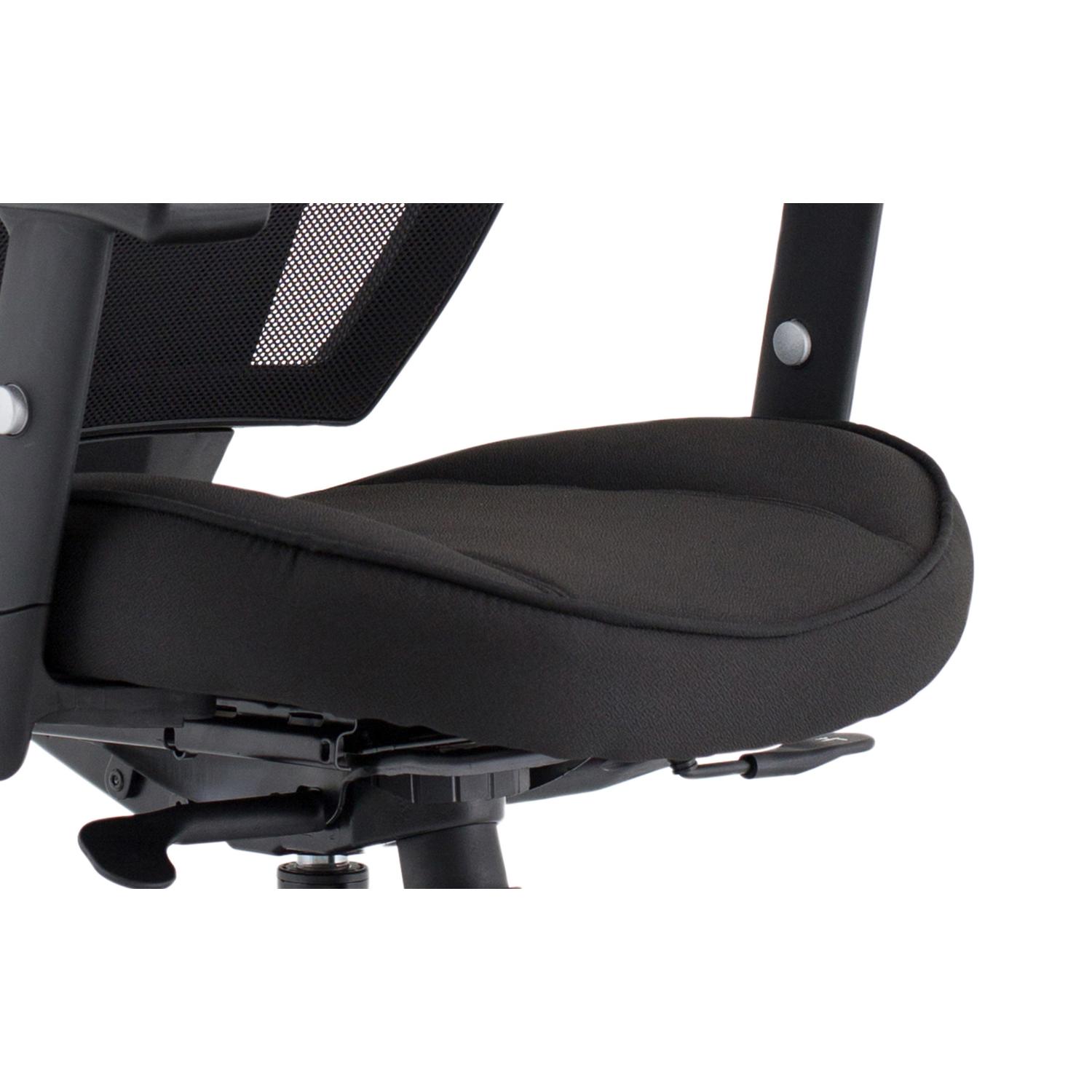 Denver Black Mesh Chair With Headrest