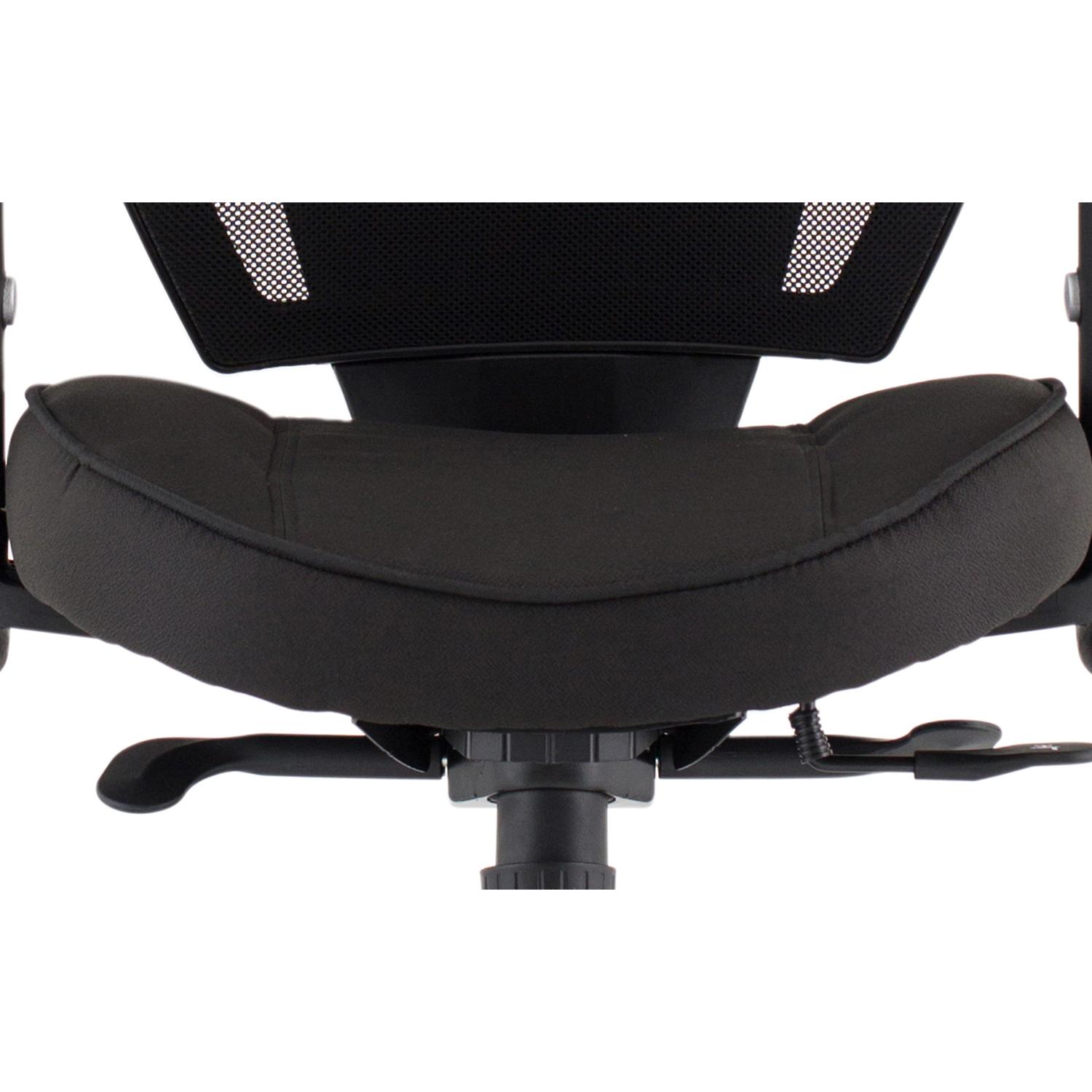 Denver Black Mesh Chair With Headrest
