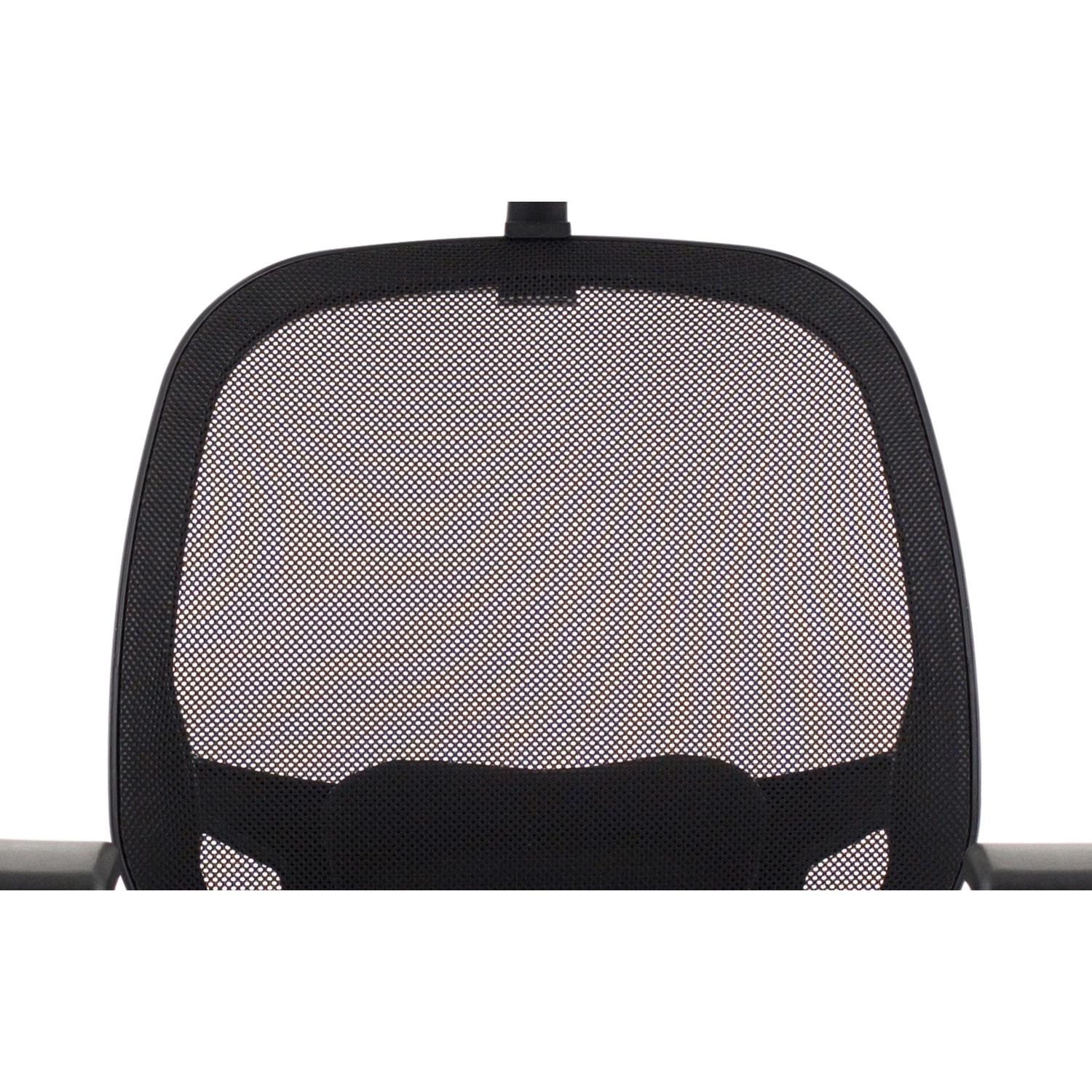Denver Black Mesh Chair With Headrest