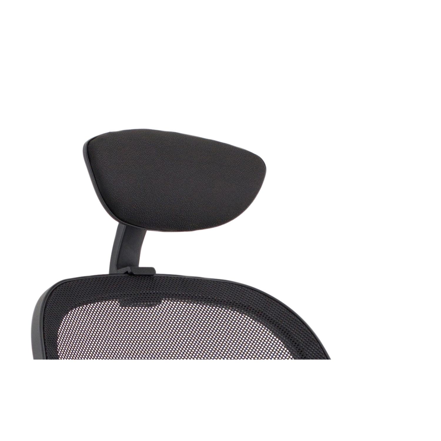 Denver Black Mesh Chair With Headrest