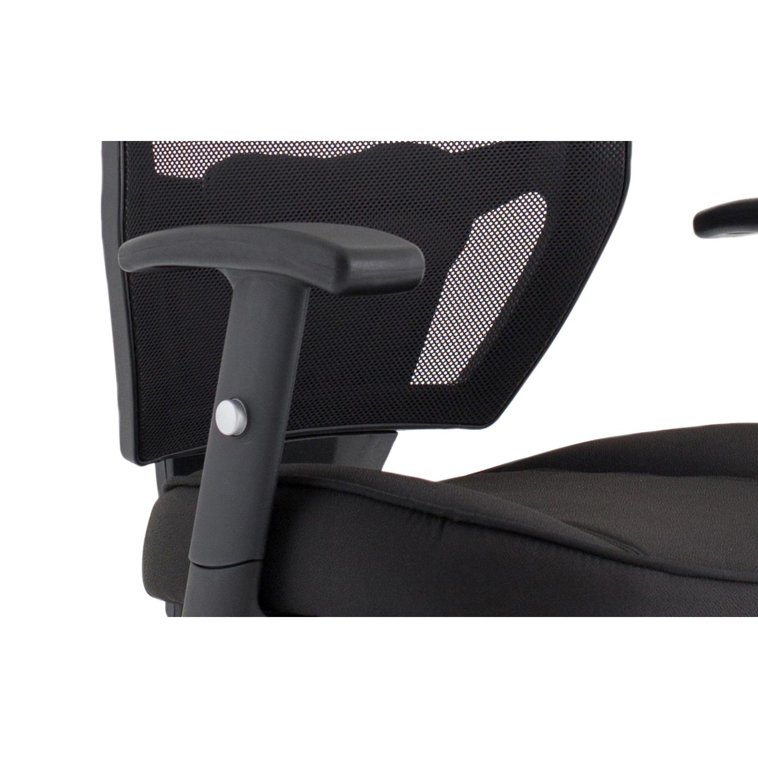 Denver Black Mesh Chair With Headrest