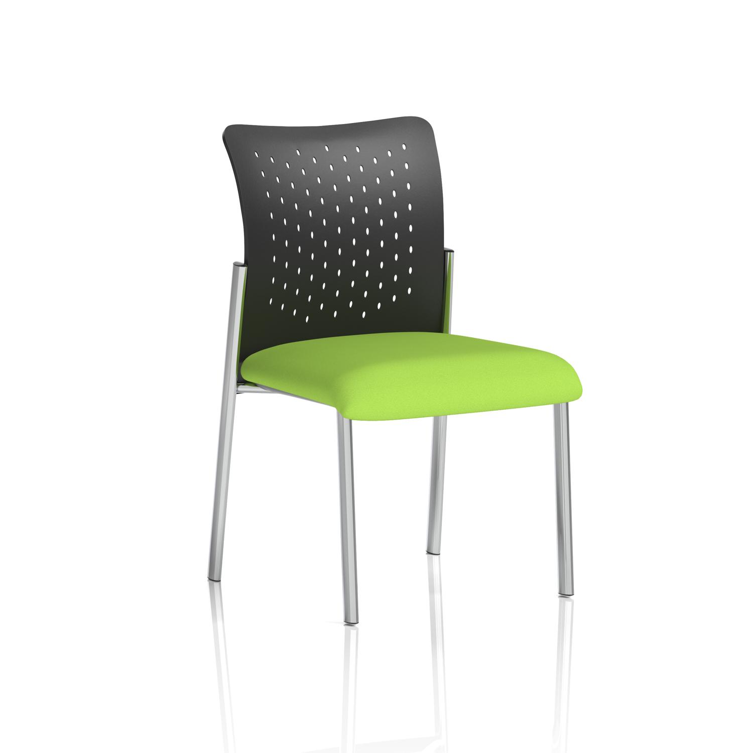Academy Visitor Without Arms Nylon Back Bespoke Colour Seat Myrrh Green