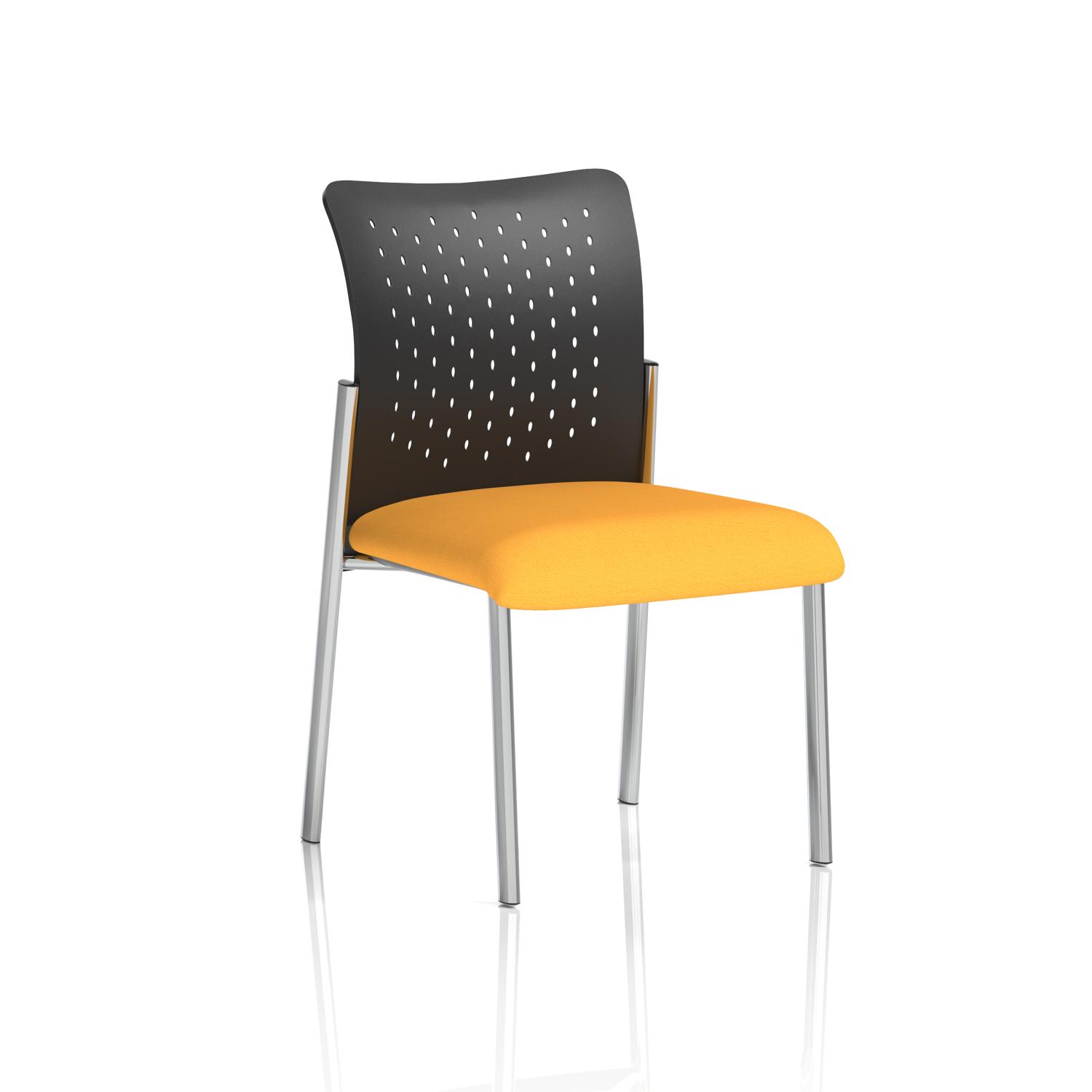Academy Visitor Without Arms Nylon Back Bespoke Colour Seat Senna Yellow