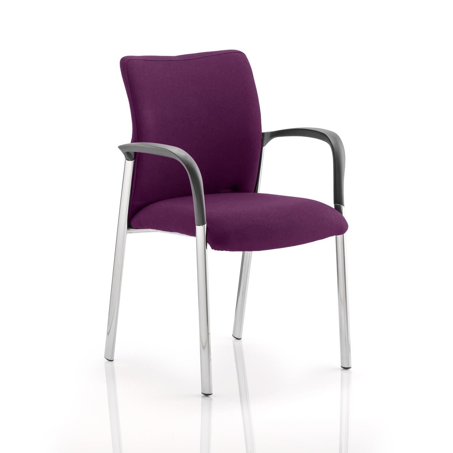 Academy Visitor With Arms Bespoke Colour Back And Seat Tansy Purple