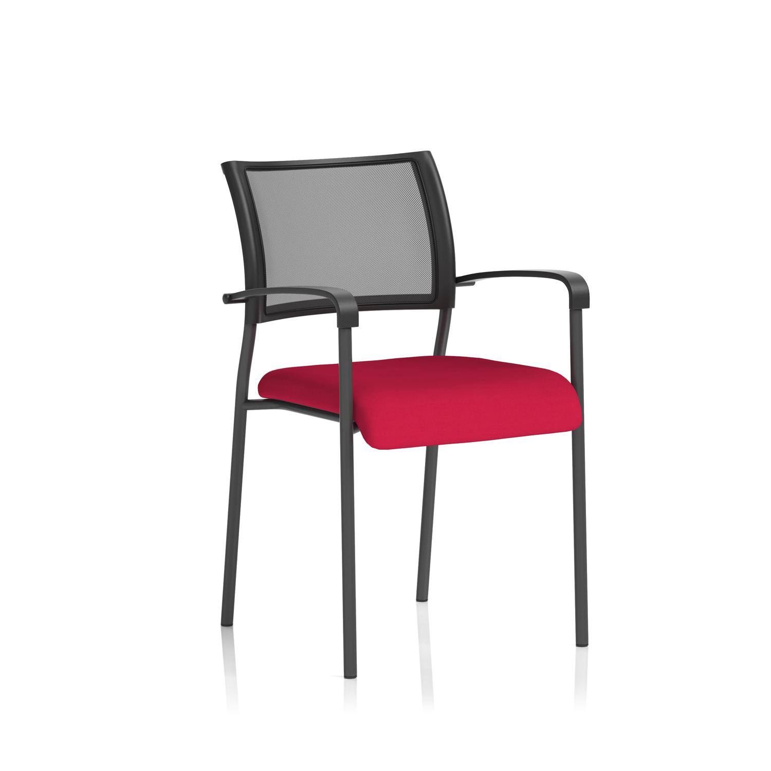 Brunswick Black Frame With Arms Bespoke Colour Seat Bergamot Cherry
