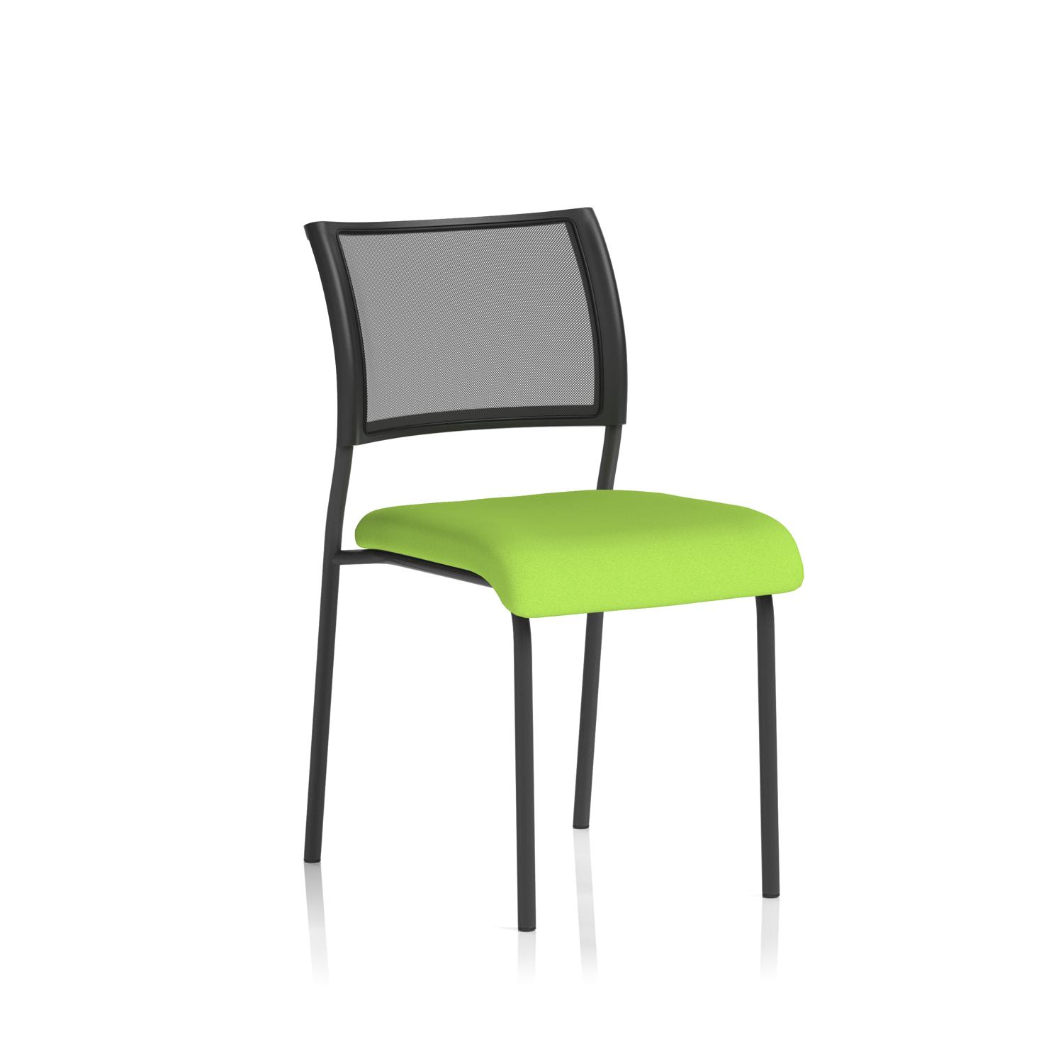 Brunswick Black Frame Without Arms Bespoke Colour Seat Myrrh Green